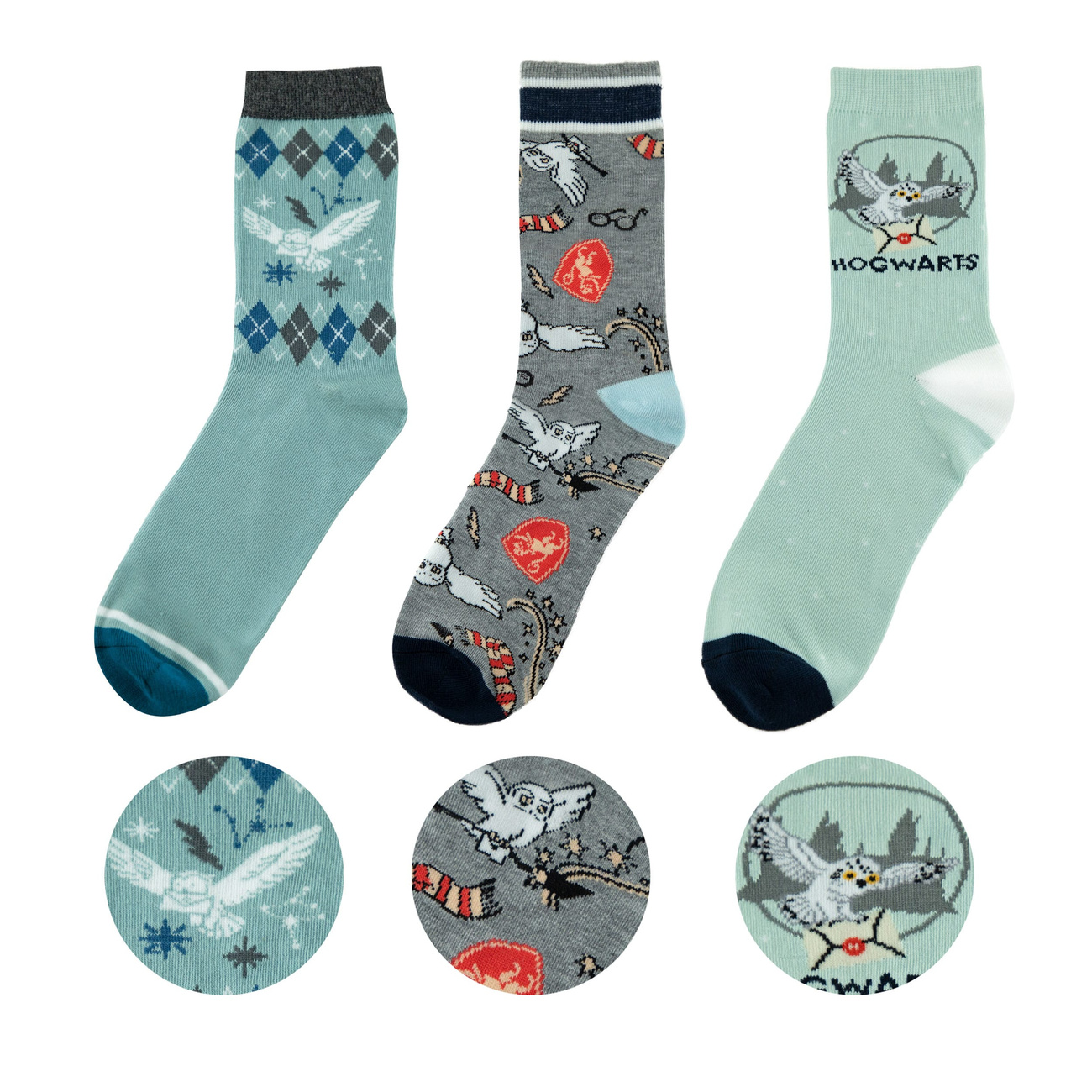 Harry Potter Skarpetki 3-pack Hedwiga