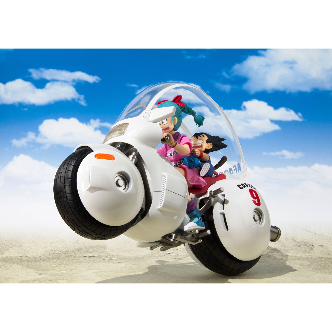 Dragon Ball - Son Goku mit Bulma's Motorcycle Hoipoi Capsule No. 9 S.H. Figuarts Figurenset