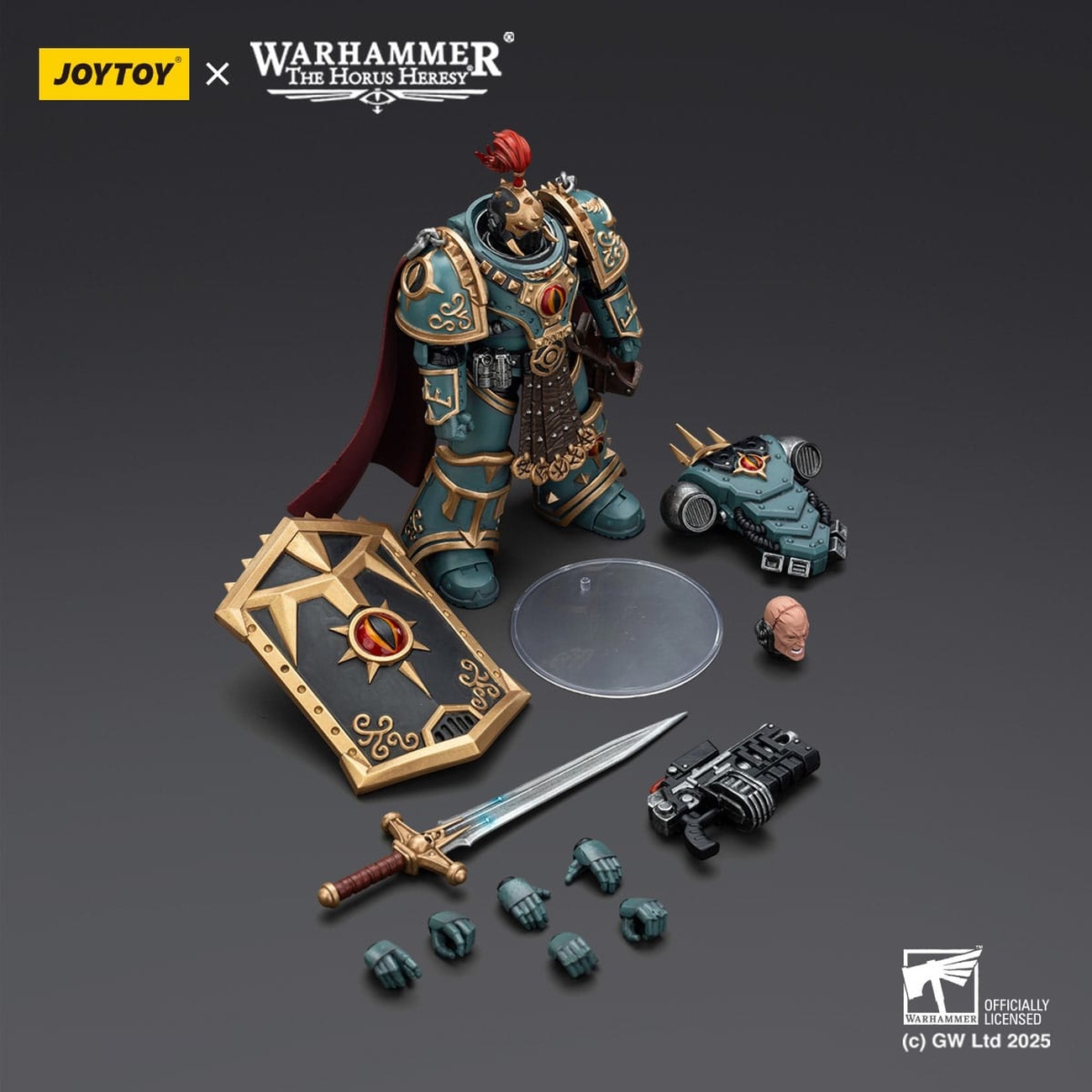 Warhammer The Horus Heresy figura de acción Sons of Horus Little Horus Aximand Captain of the 5th Company 20 cm