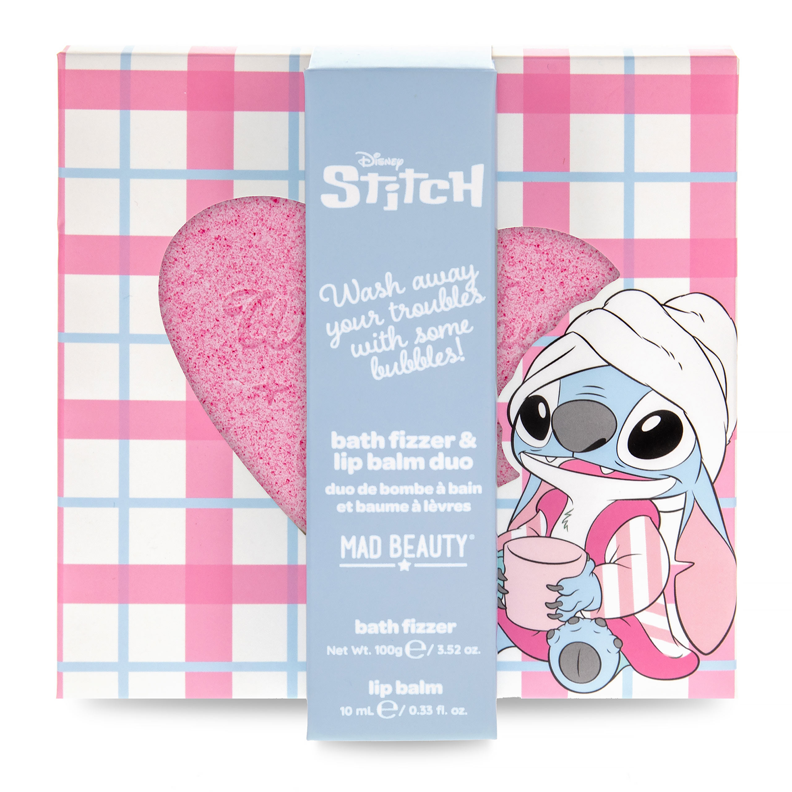 Stitch Set de Cosmética con Bálsamo Labial y Bomba de Baño - Lilo & Stitch