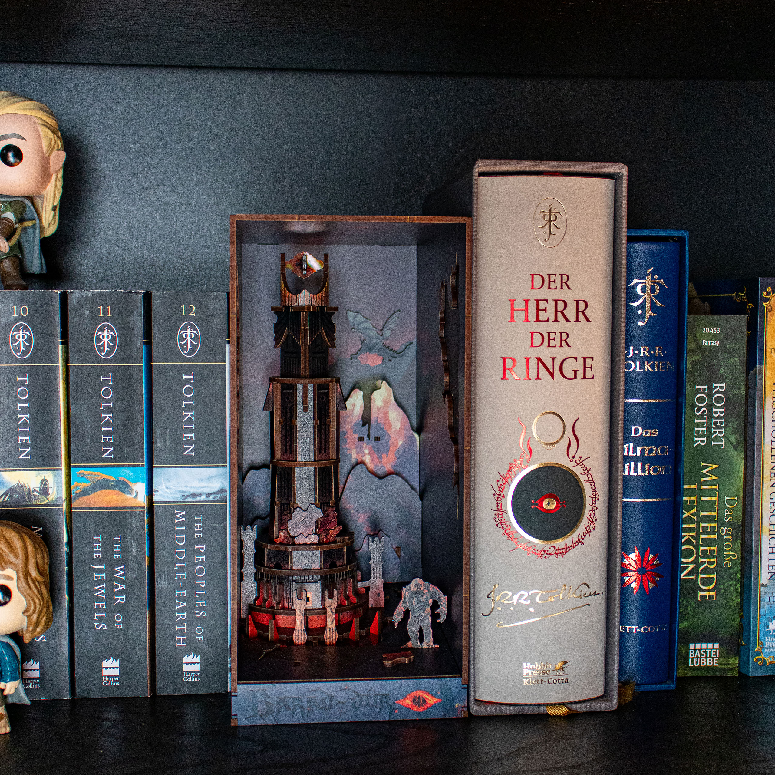 Der Herr der Ringe - Barad-dur Book Nook Modell Bausatz Holz