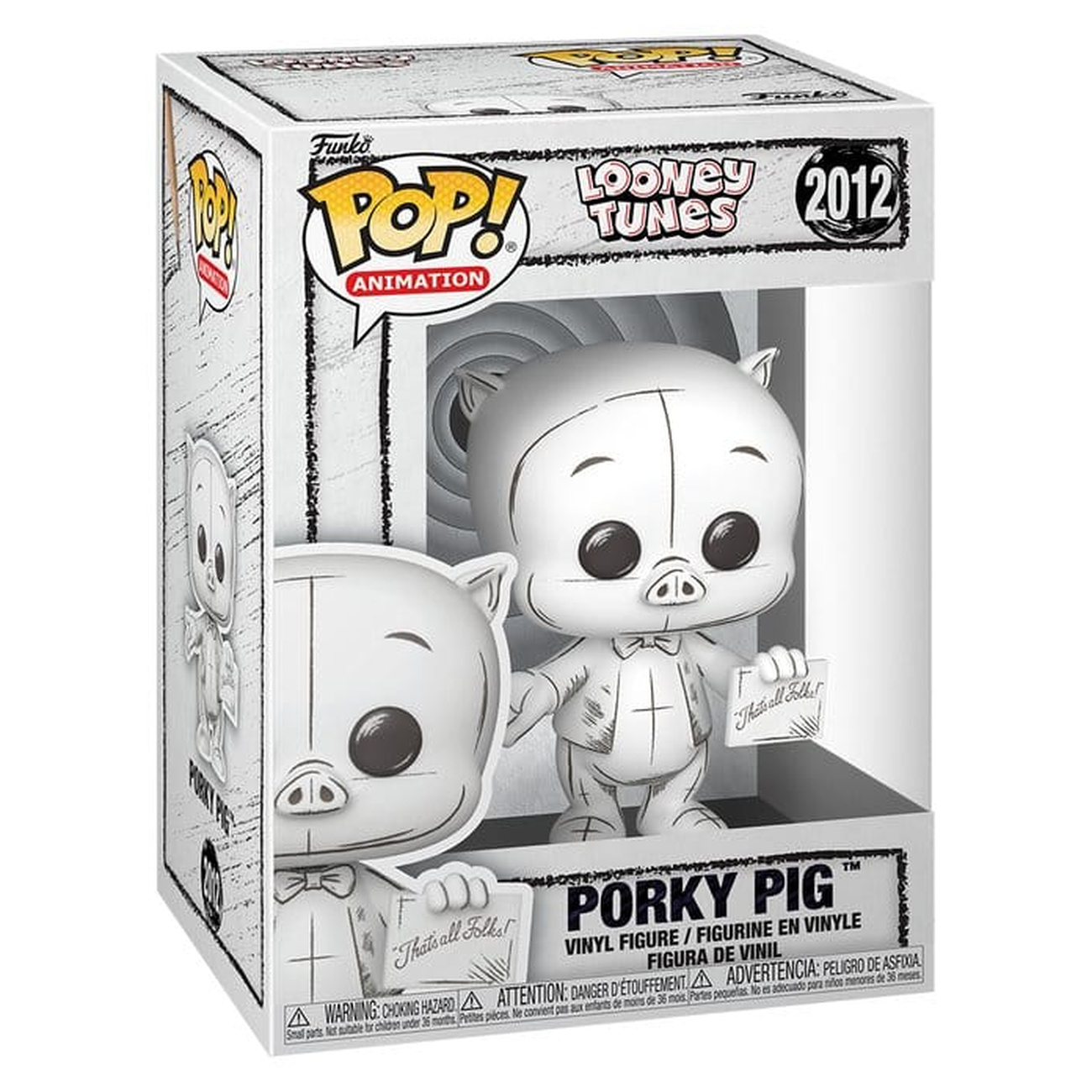 Looney Tunes POP! Animation figurine en vinyle Porky Pig ? 9 cm