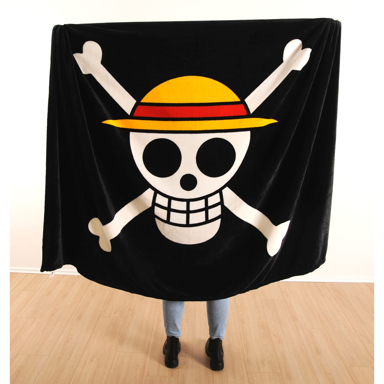 One Piece flanellen fleece deken 150 x 200 cm