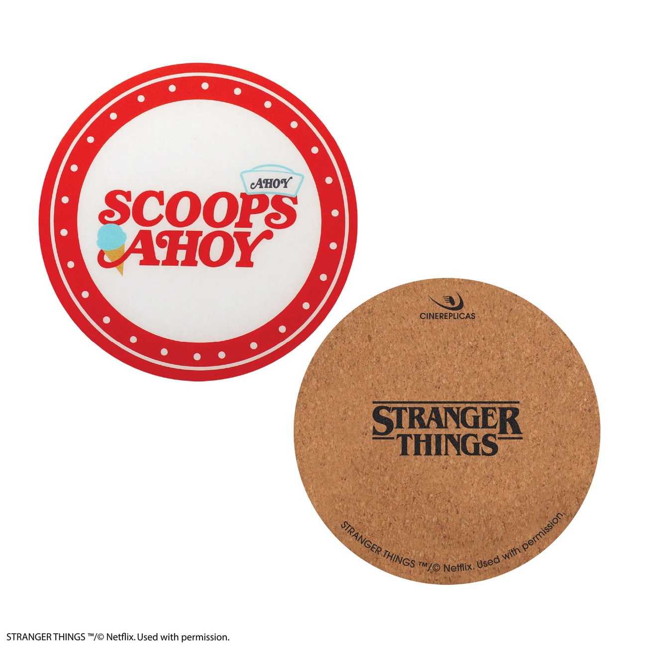 Stranger Things Posavasos Scoops Ahoy Pack de 4
