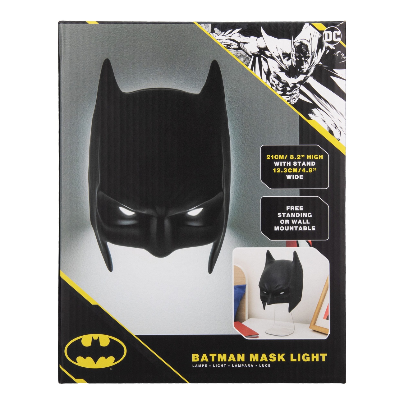DC Comics 3D LED Leuchte Batman Mask