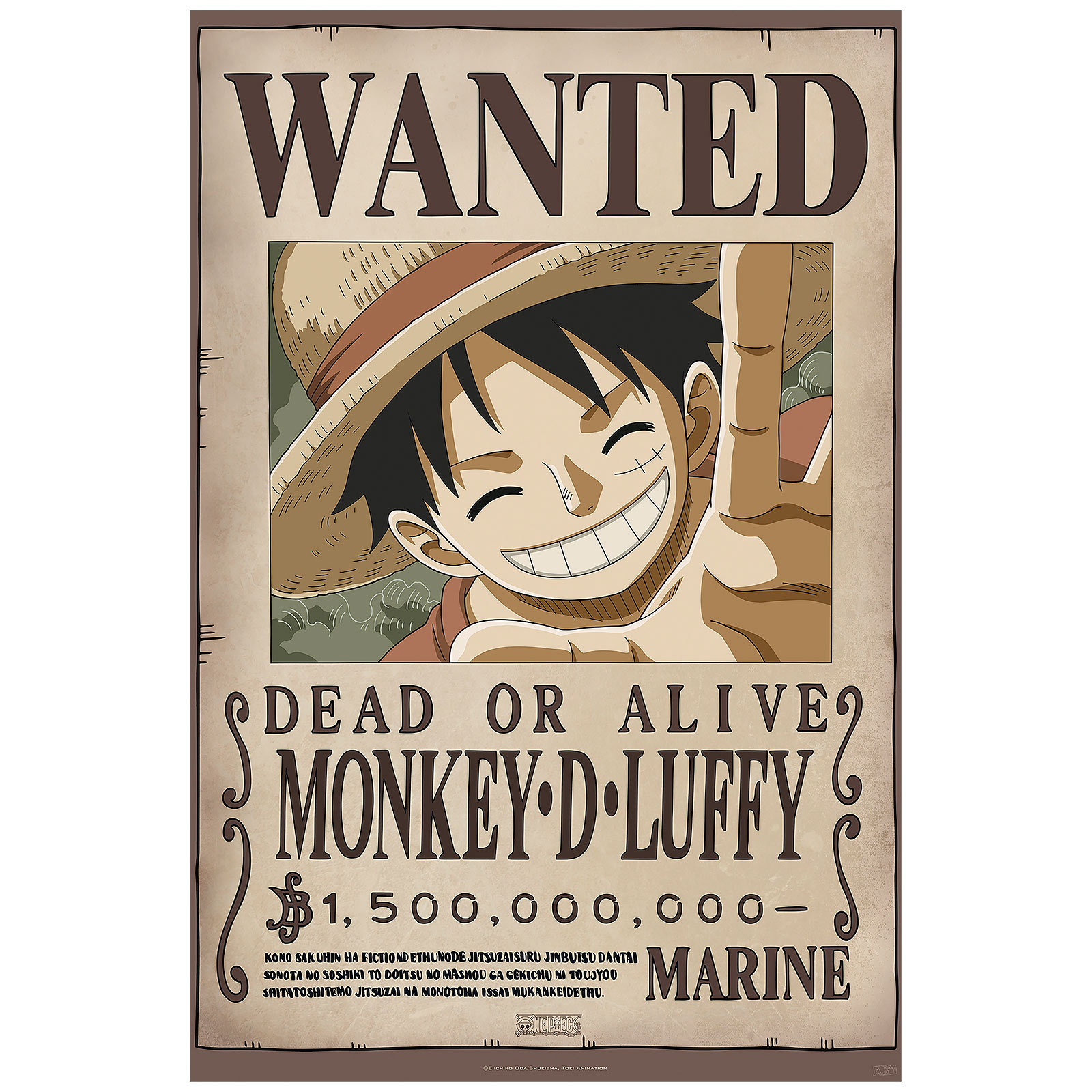 One Piece - Wanted Luffy & Ace Affiche Set de 2 pièces