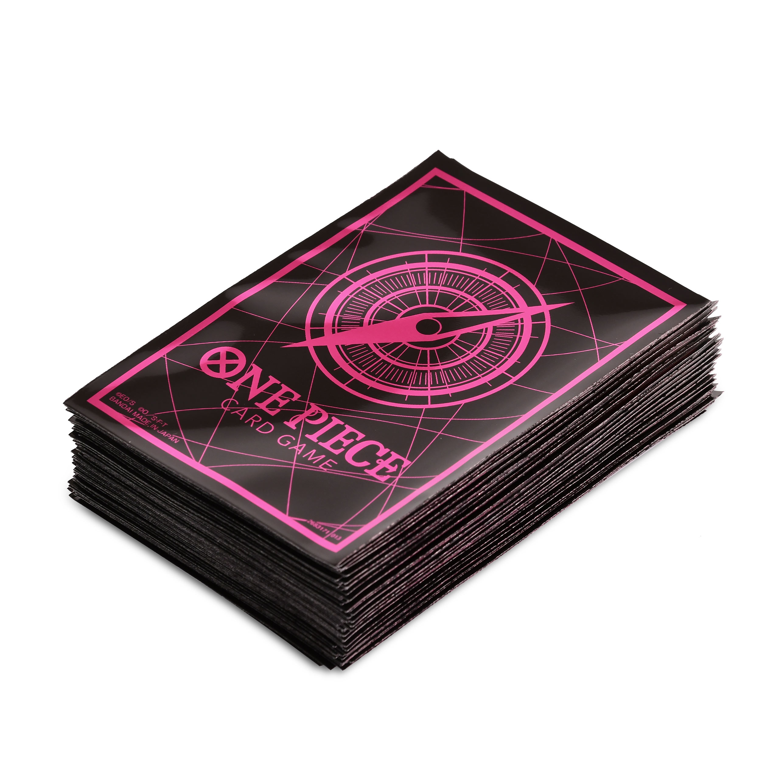 One Piece Card Game - Compass Black & Pink Card Sleeves