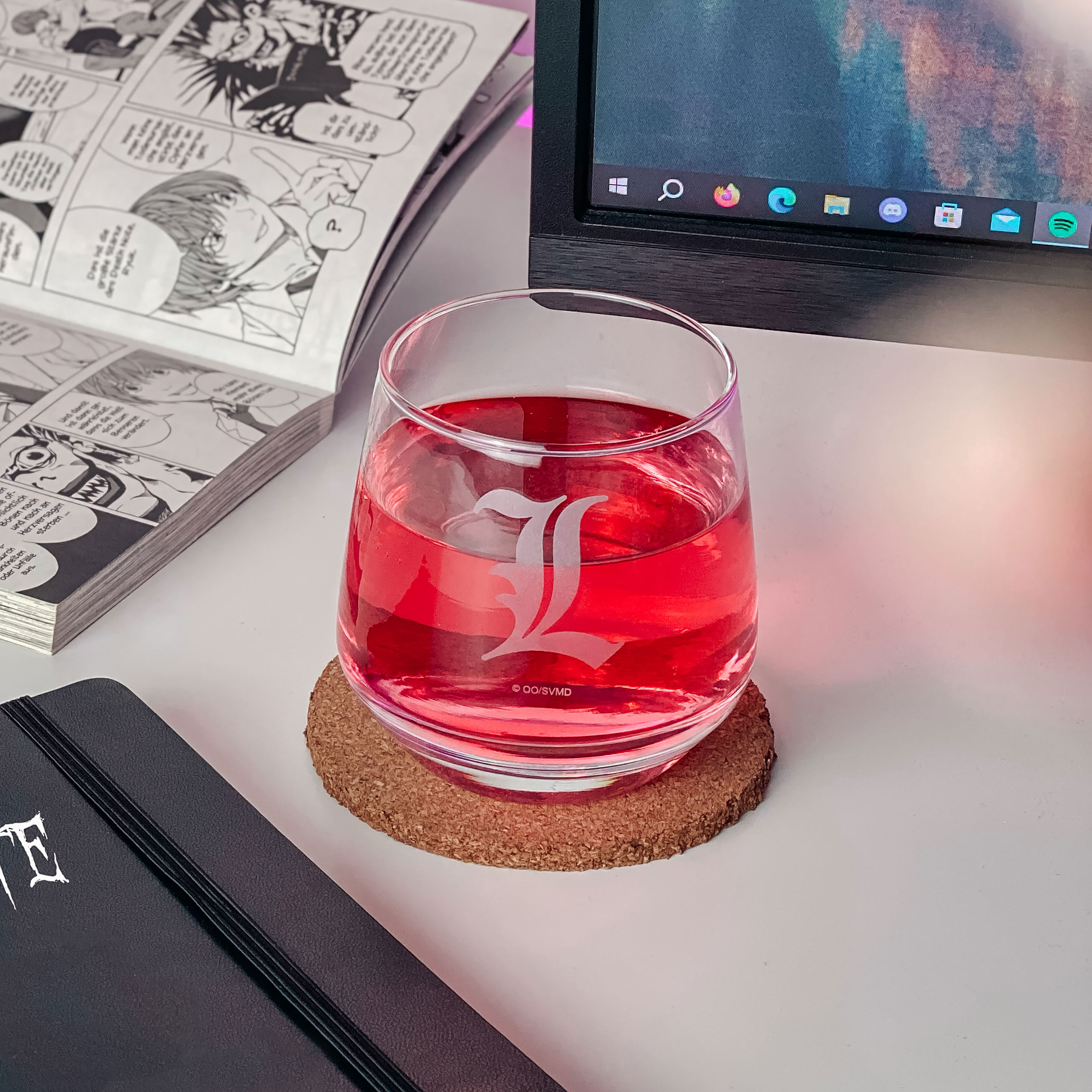 Death Note - Ensemble de verres Kira & L