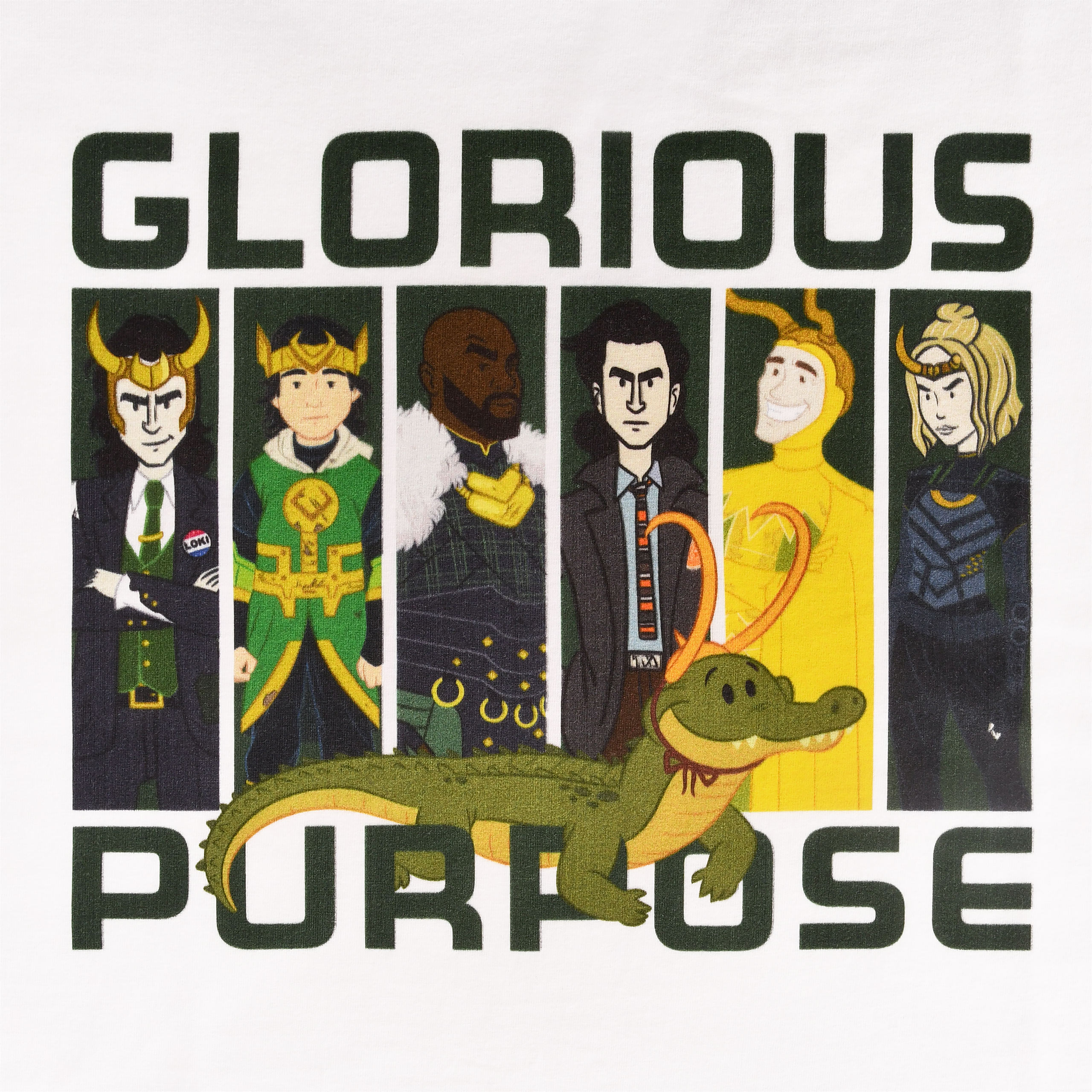 Loki - Glorious Purpose T-shirt wit