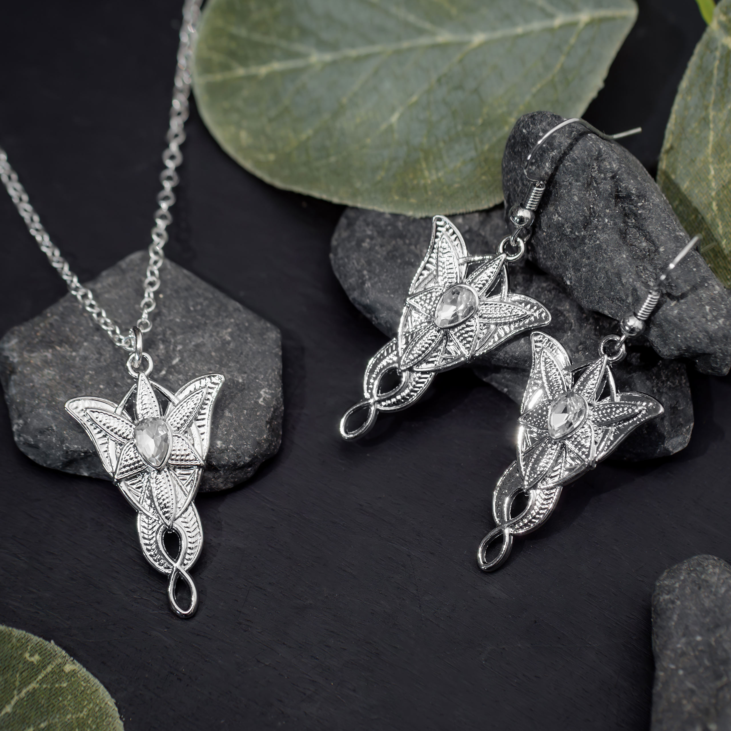 Il Signore degli Anelli - Set di gioielli Evenstar in cofanetto regalo