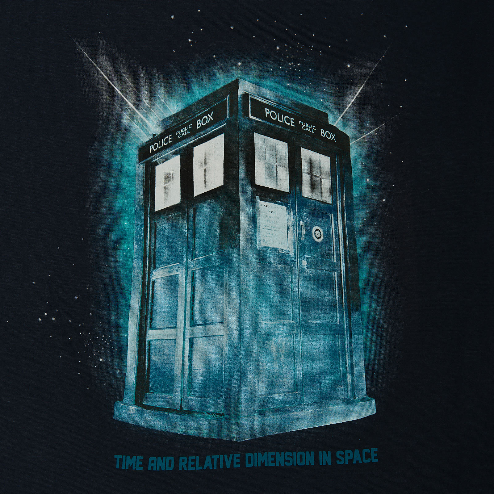 Doctor Who - Tardis Space T-shirt Femme bleu