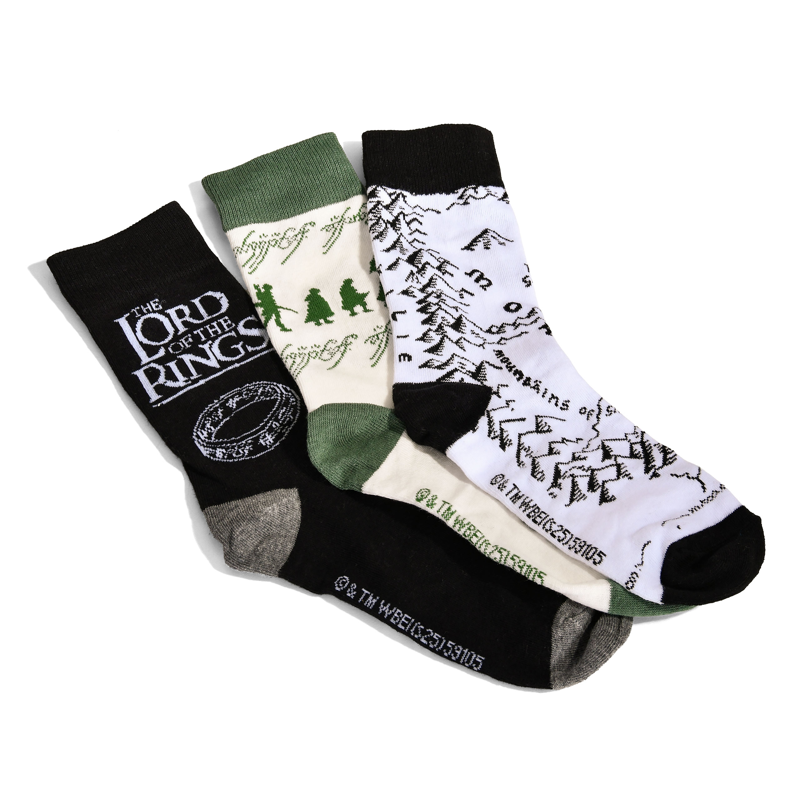 Le Seigneur des Anneaux - Les Compagnons Chaussettes Lot de 3 en Coffret Cadeau