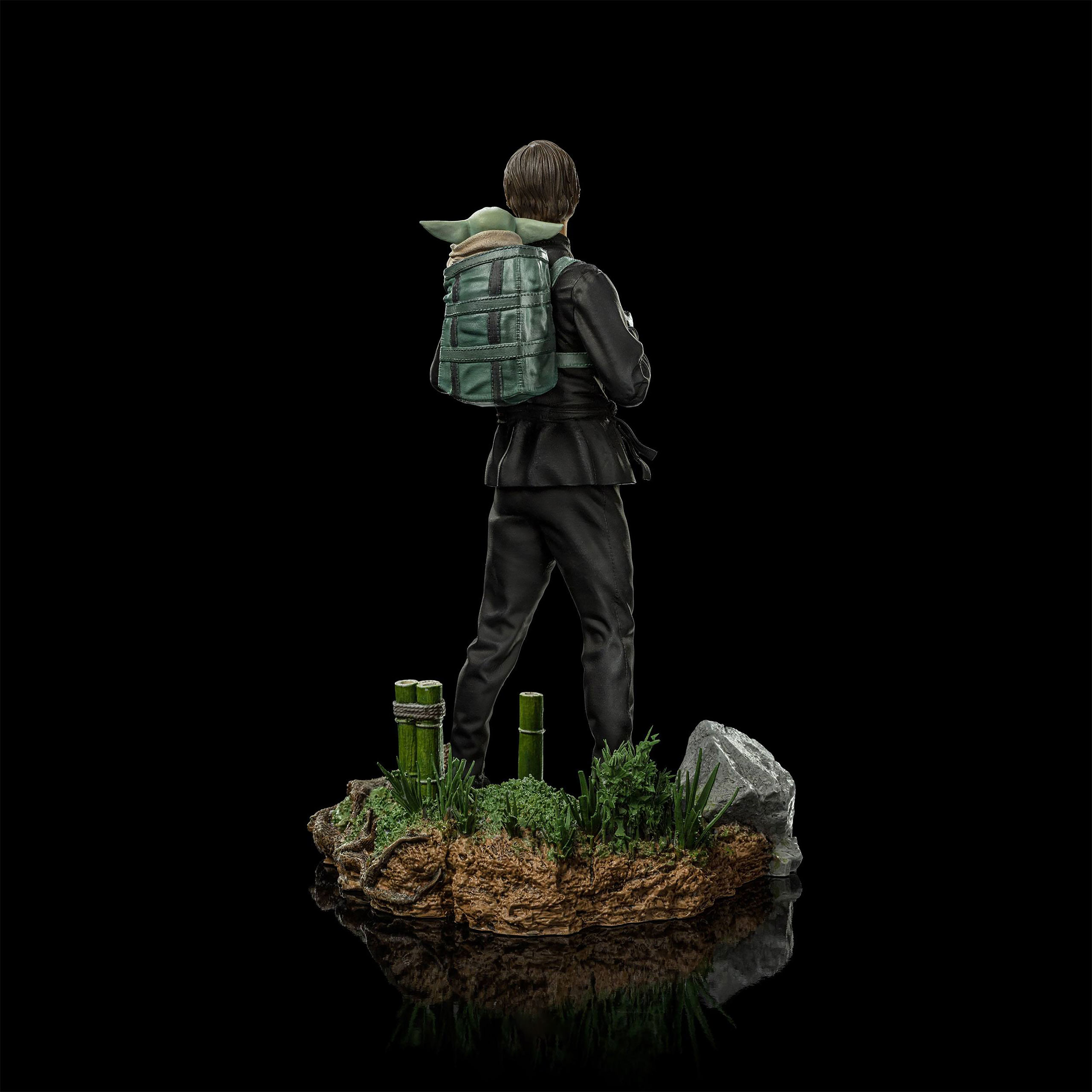 Luke Skywalker & Grogu Training Statue limitiert - Star Wars The Book of Boba Fett