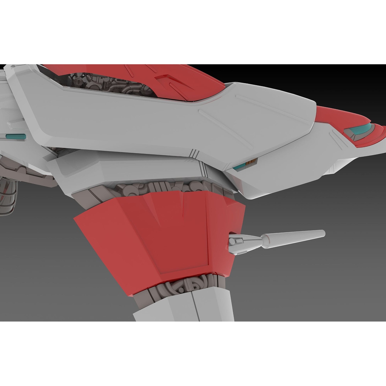 Dariusburst CS Core Kit in Plastica 1/144 Legend Silver Hawk 3F-1B Caccia Spaziale 14 cm