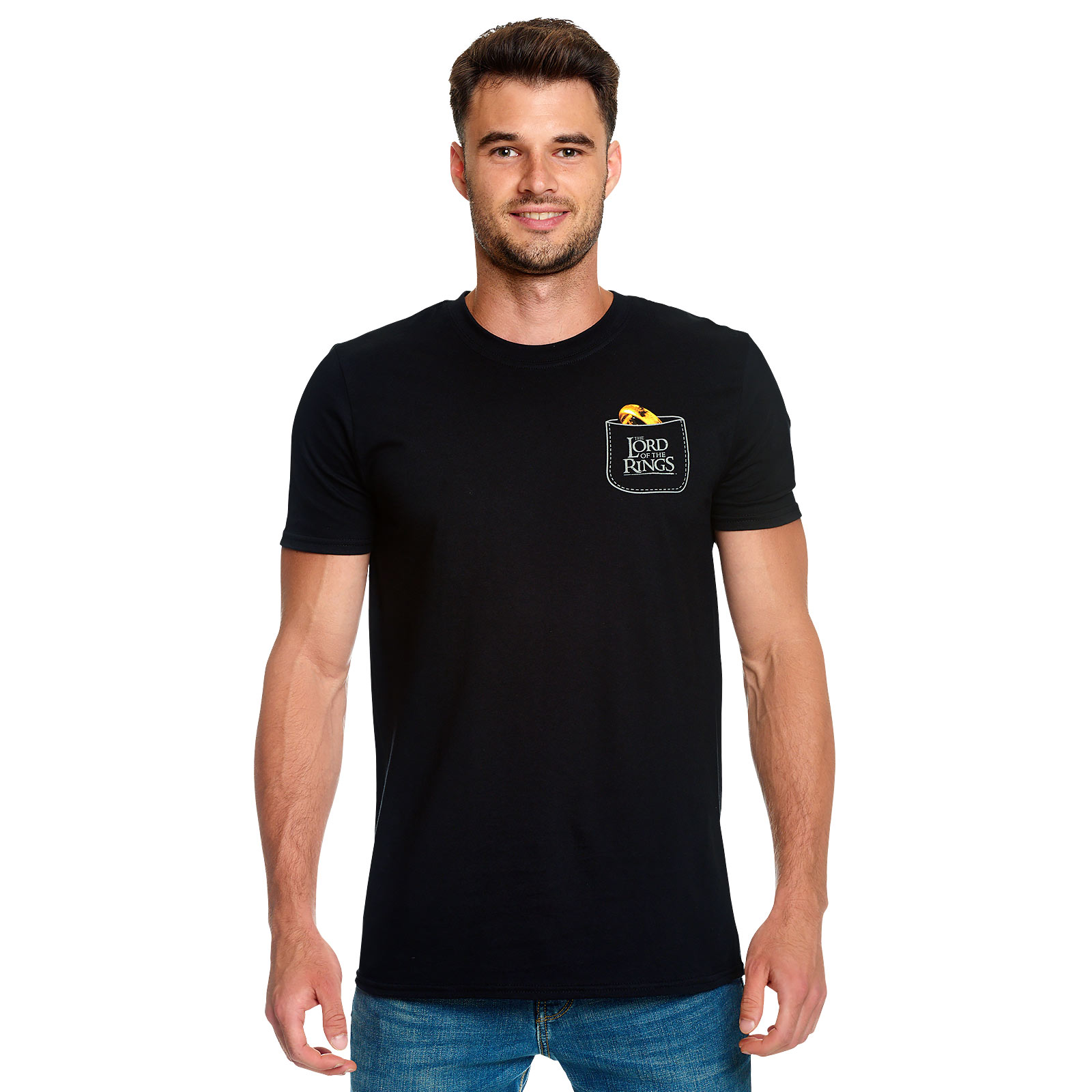 Lord of the Rings - The One Ring Pocket T-Shirt Black