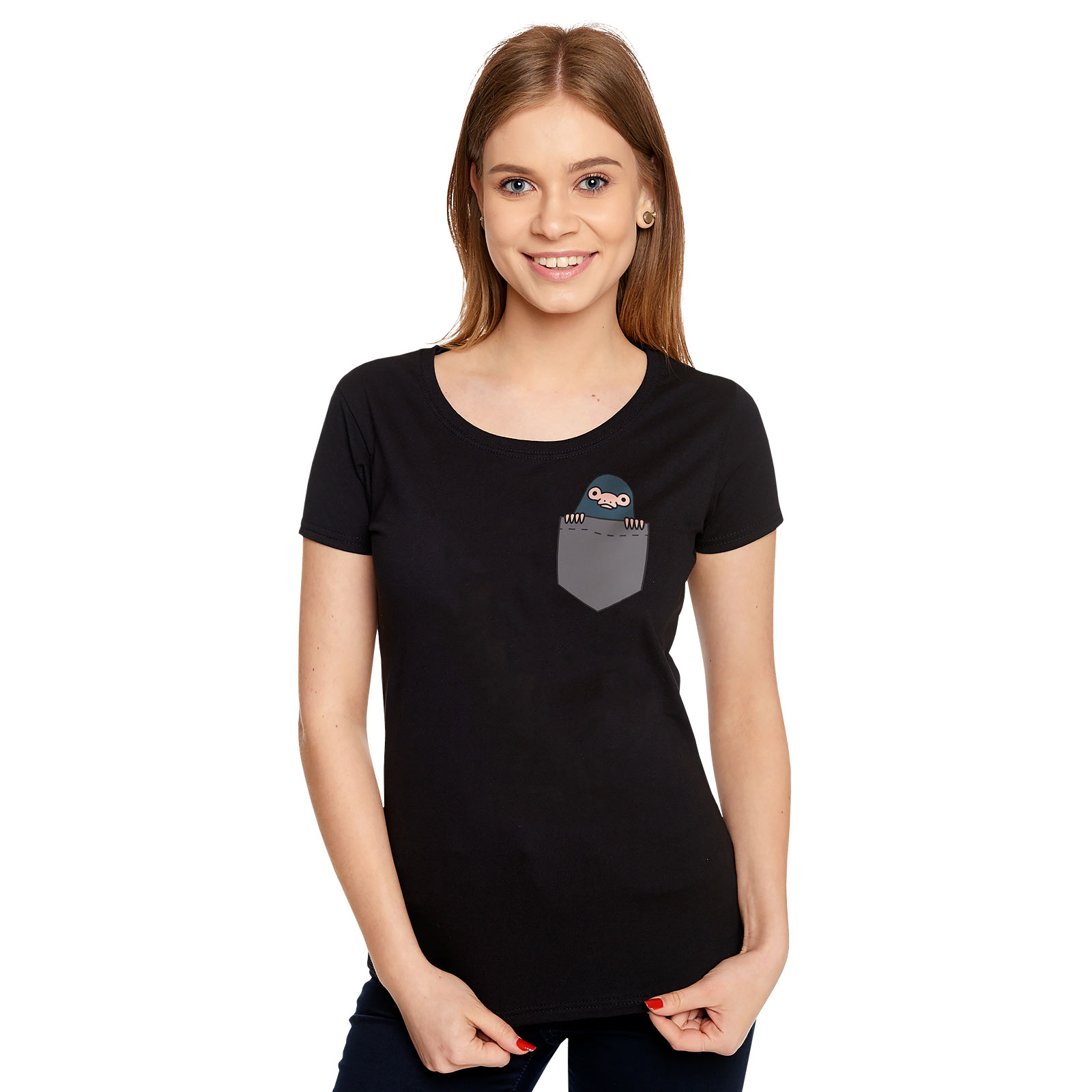 Pocket Niffler - Phantastische Tierwesen T-Shirt Damen schwarz