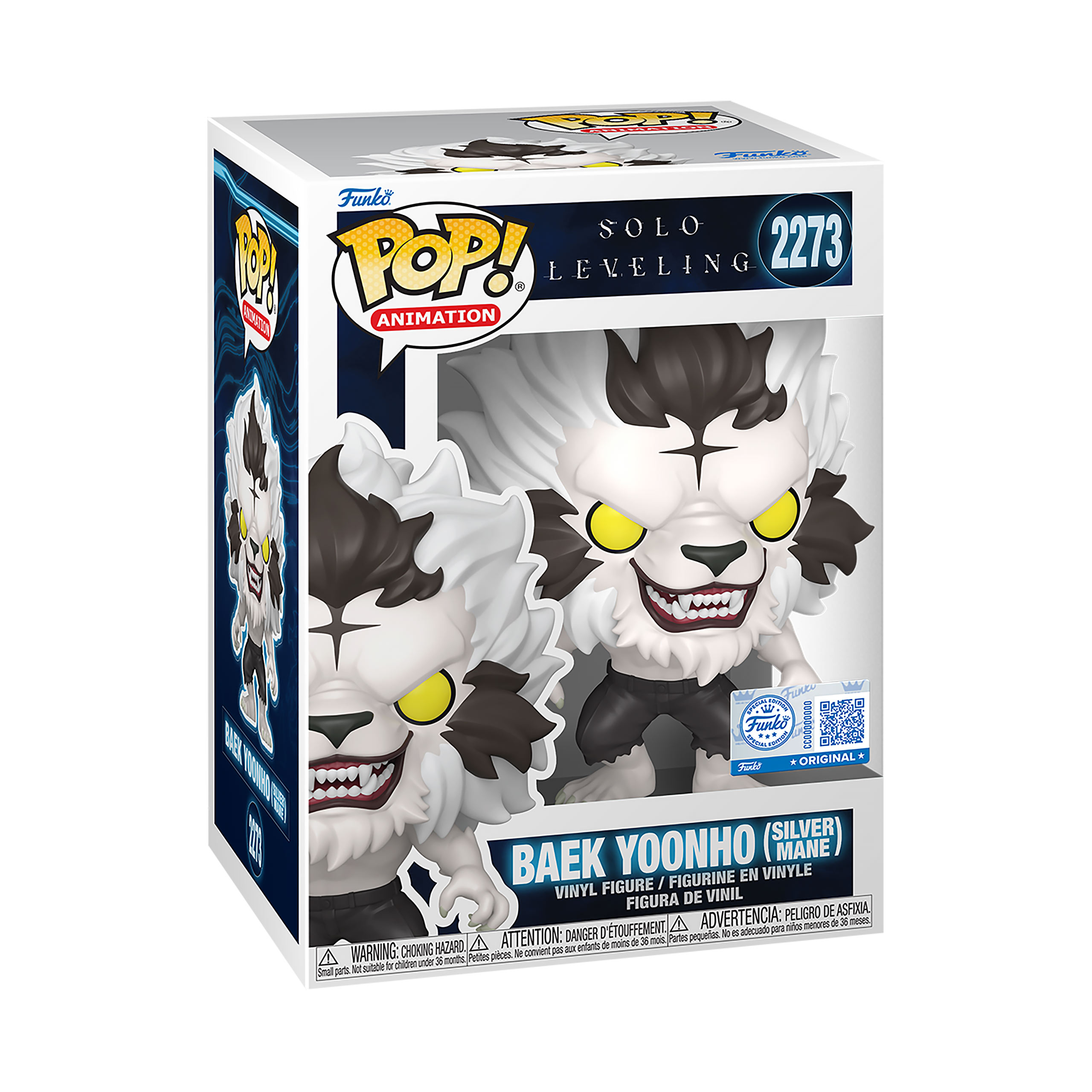 Solo Leveling - Baek Yoonho (Silvermane) figura Funko Pop