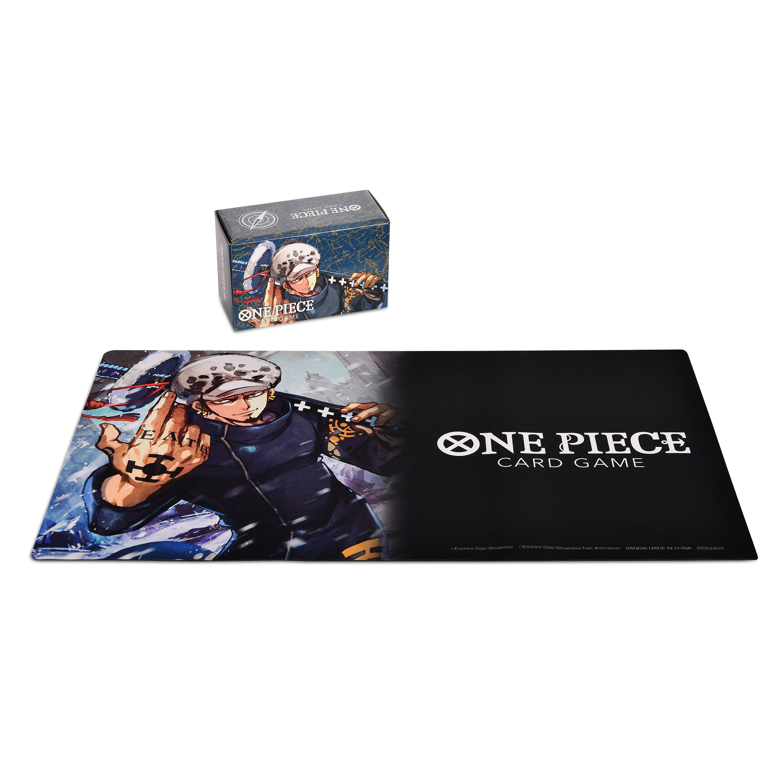 One Piece Card Game - Trafalgar Law Spielmatte und Aufbewahrungsbox