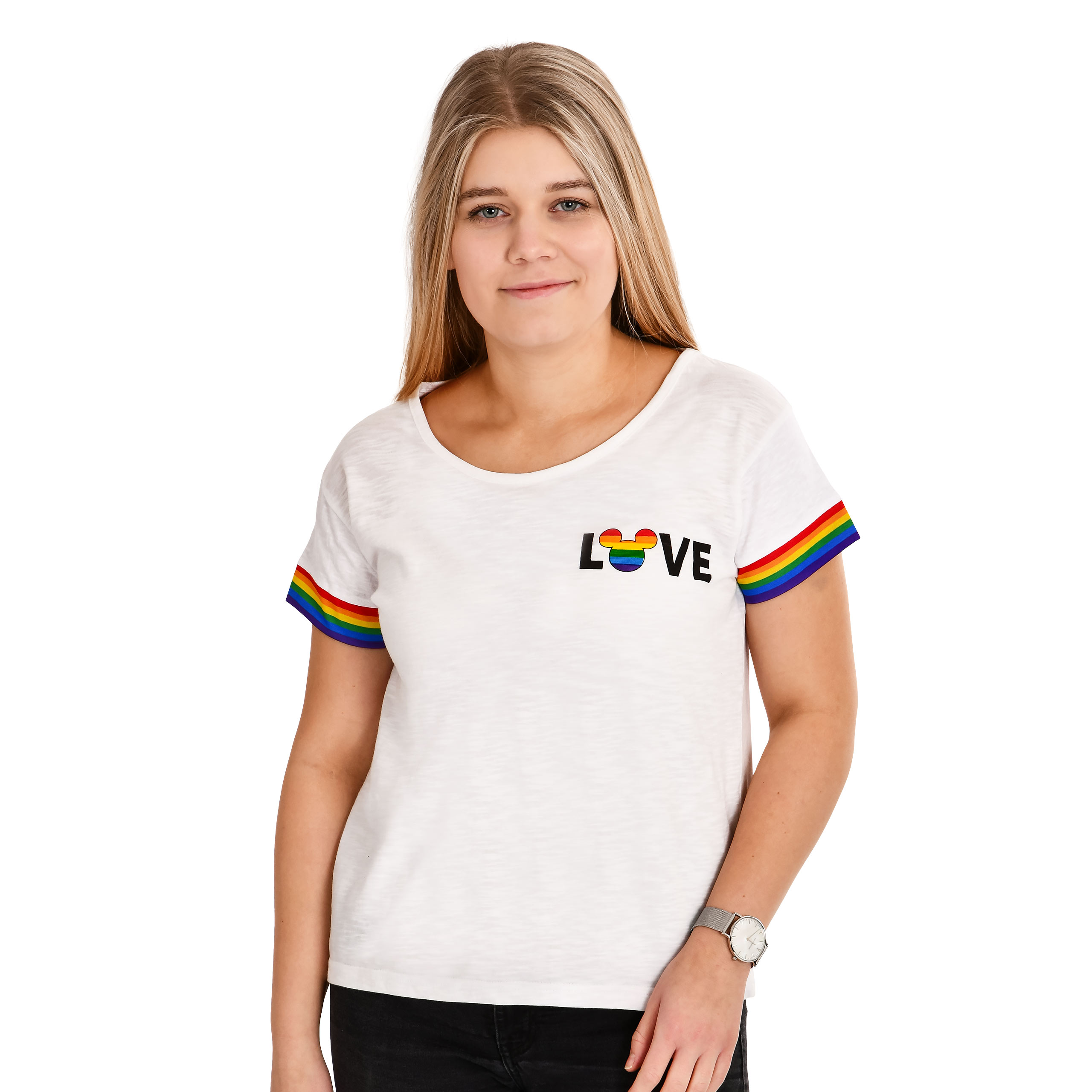 T-shirt Disney Pride blanc