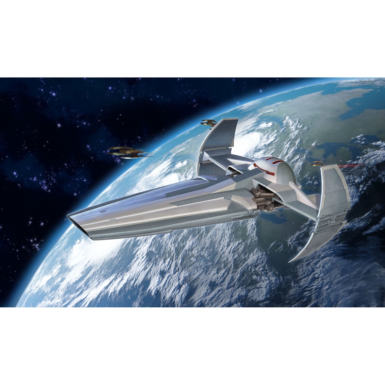 Star Wars Episode I model kit gift set 1/120 Darth Maul's Sith Infiltrator 22 cm