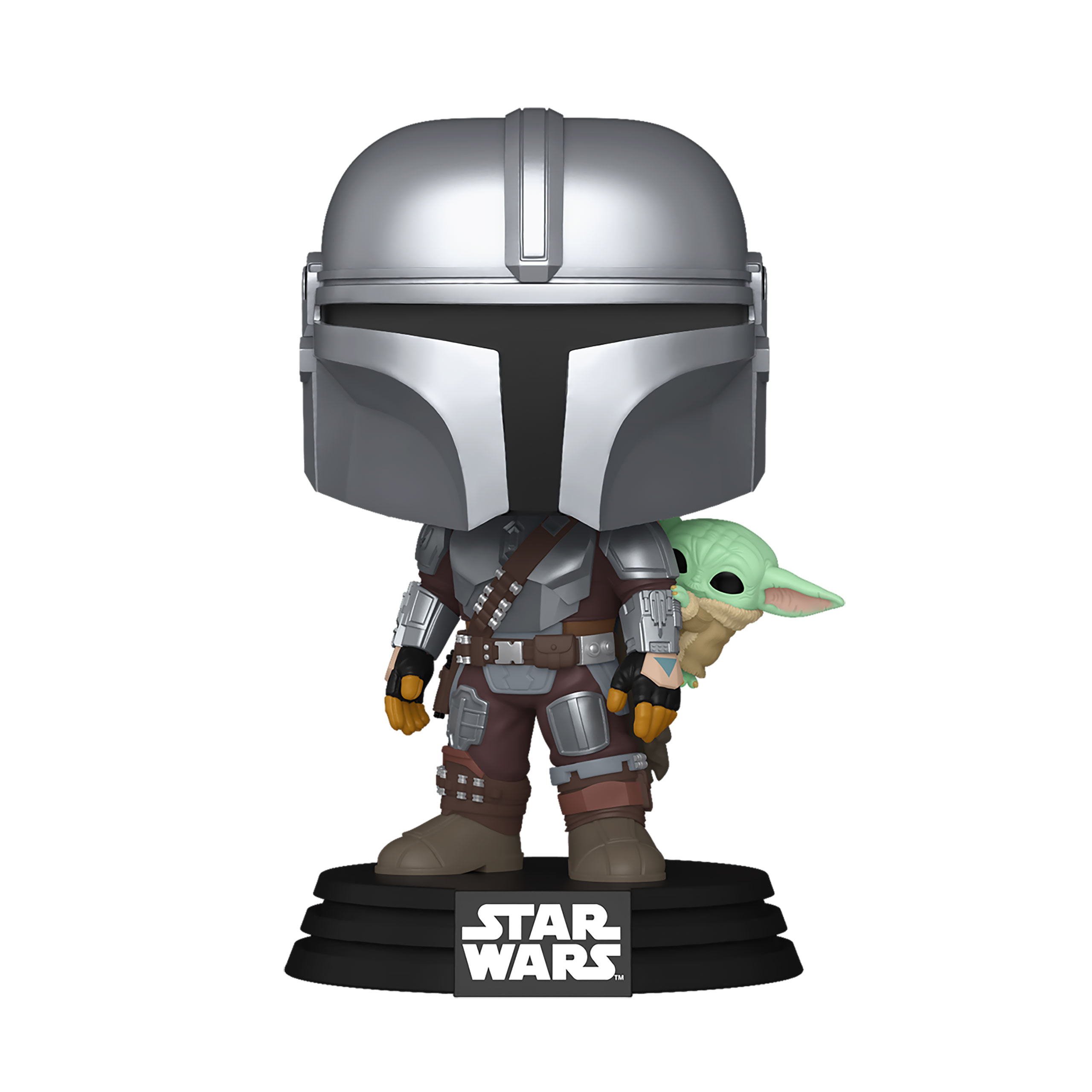 Mandalorian z Grogu Figurka Funko Pop z ruszającą się głową – Star Wars The Mandalorian