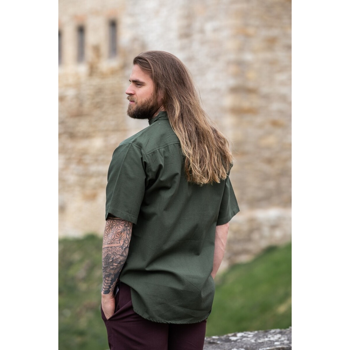 Medieval Shirt Erik Short Sleeve Green