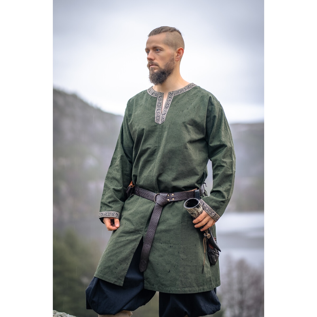 Middeleeuwse vikingtunik Aegir groen