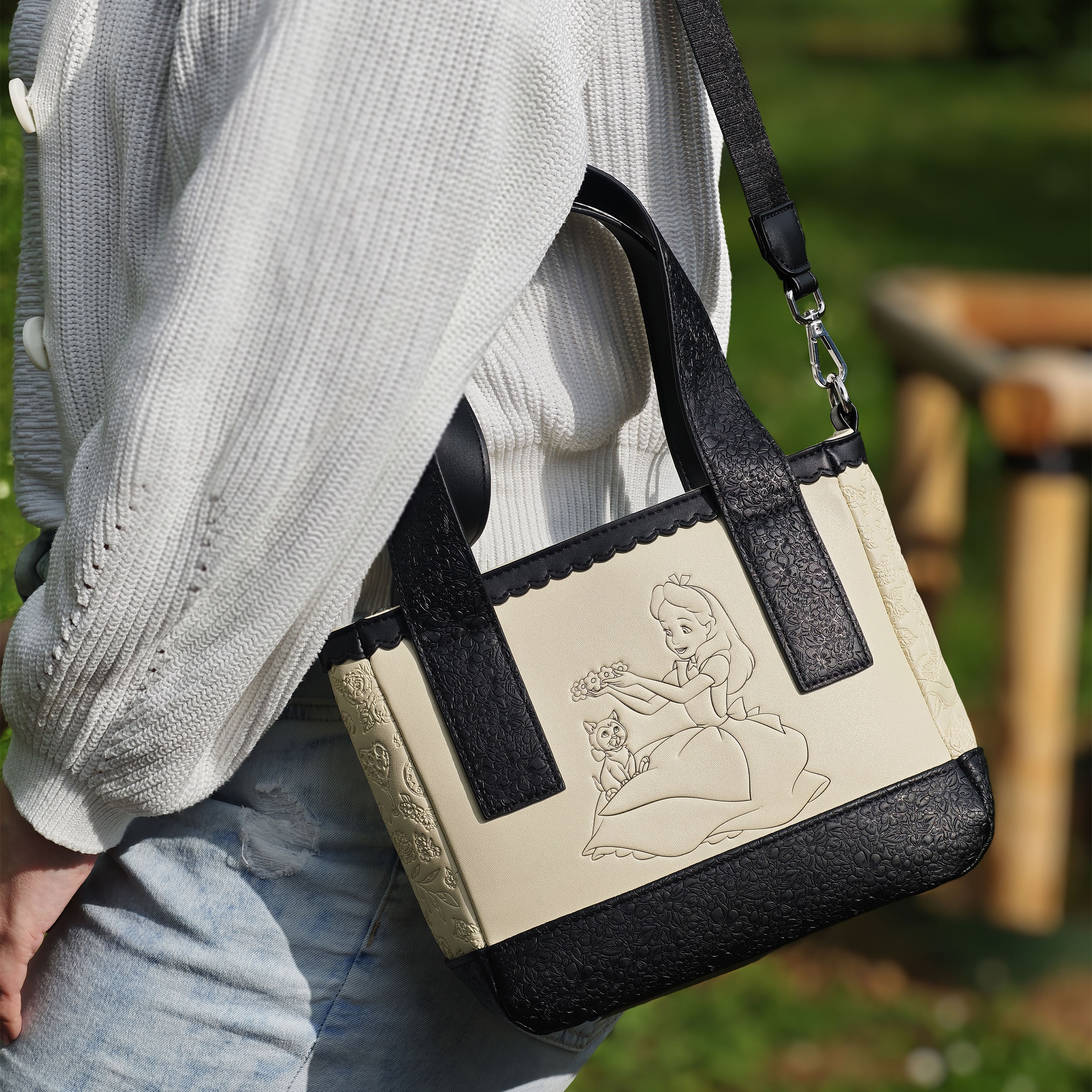 Alice in Wonderland - Floral Mini Crossbody Bag
