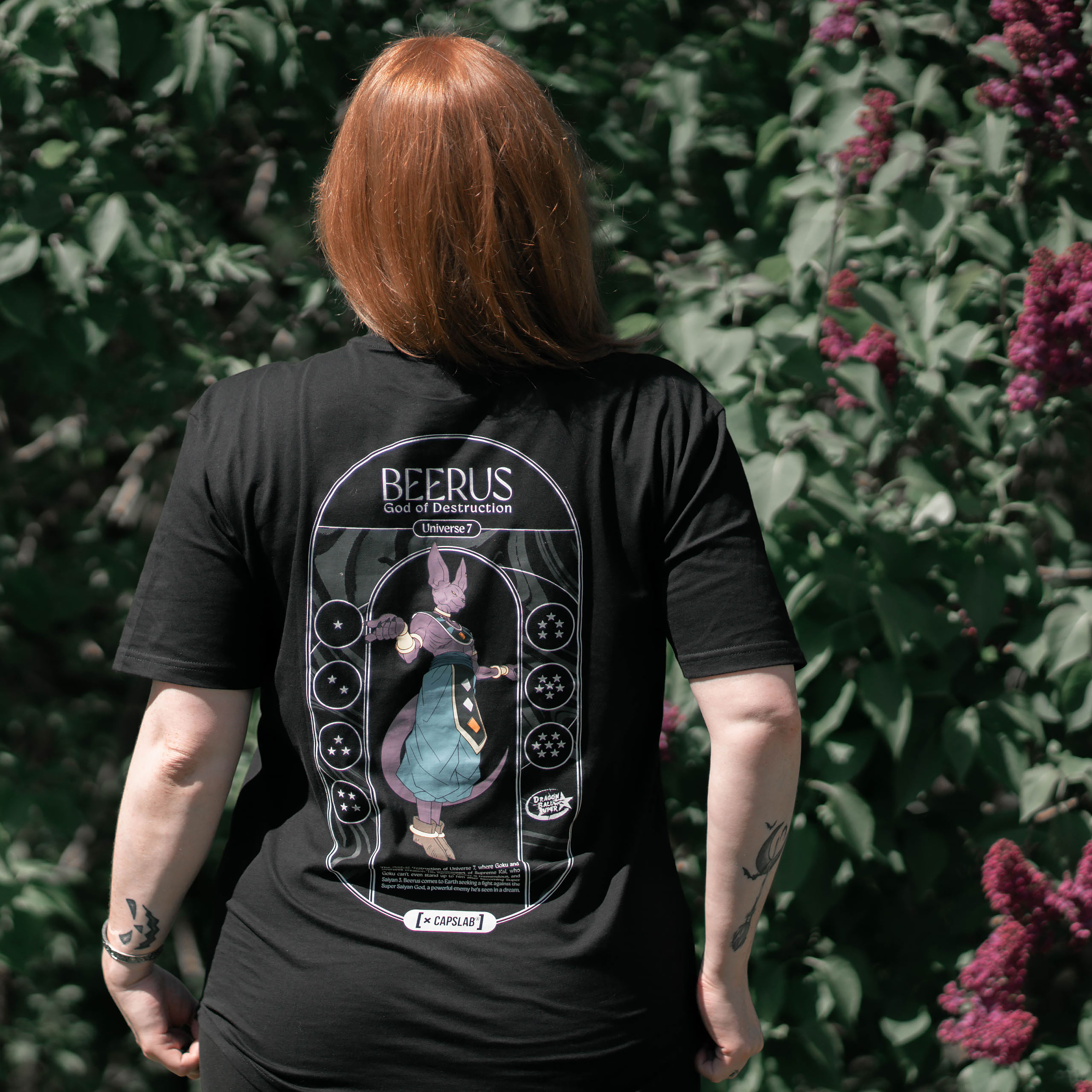 Dragon Ball Super - T-shirt Beerus Dieu de la Destruction noir
