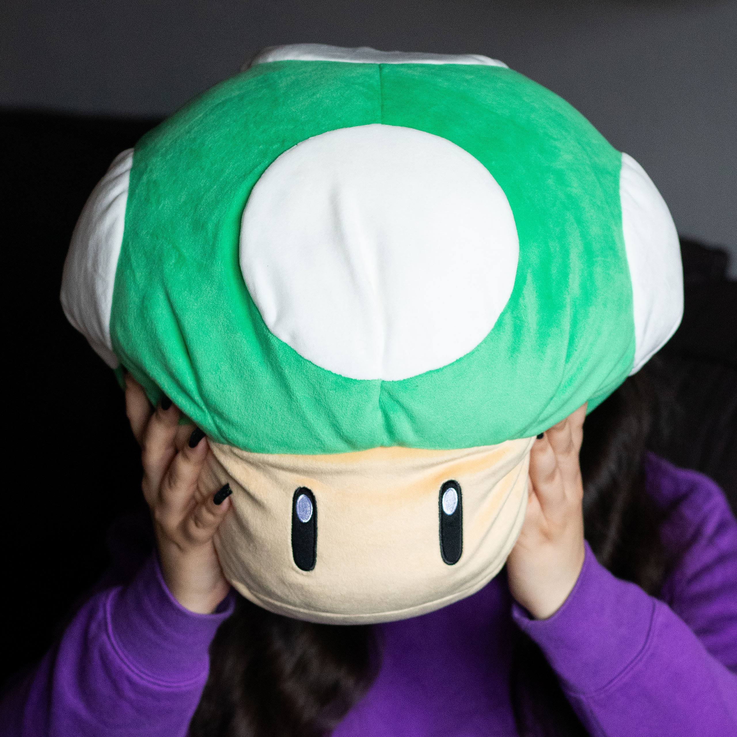 Super Mario - Figurine en Peluche Champignon 1 UP XL