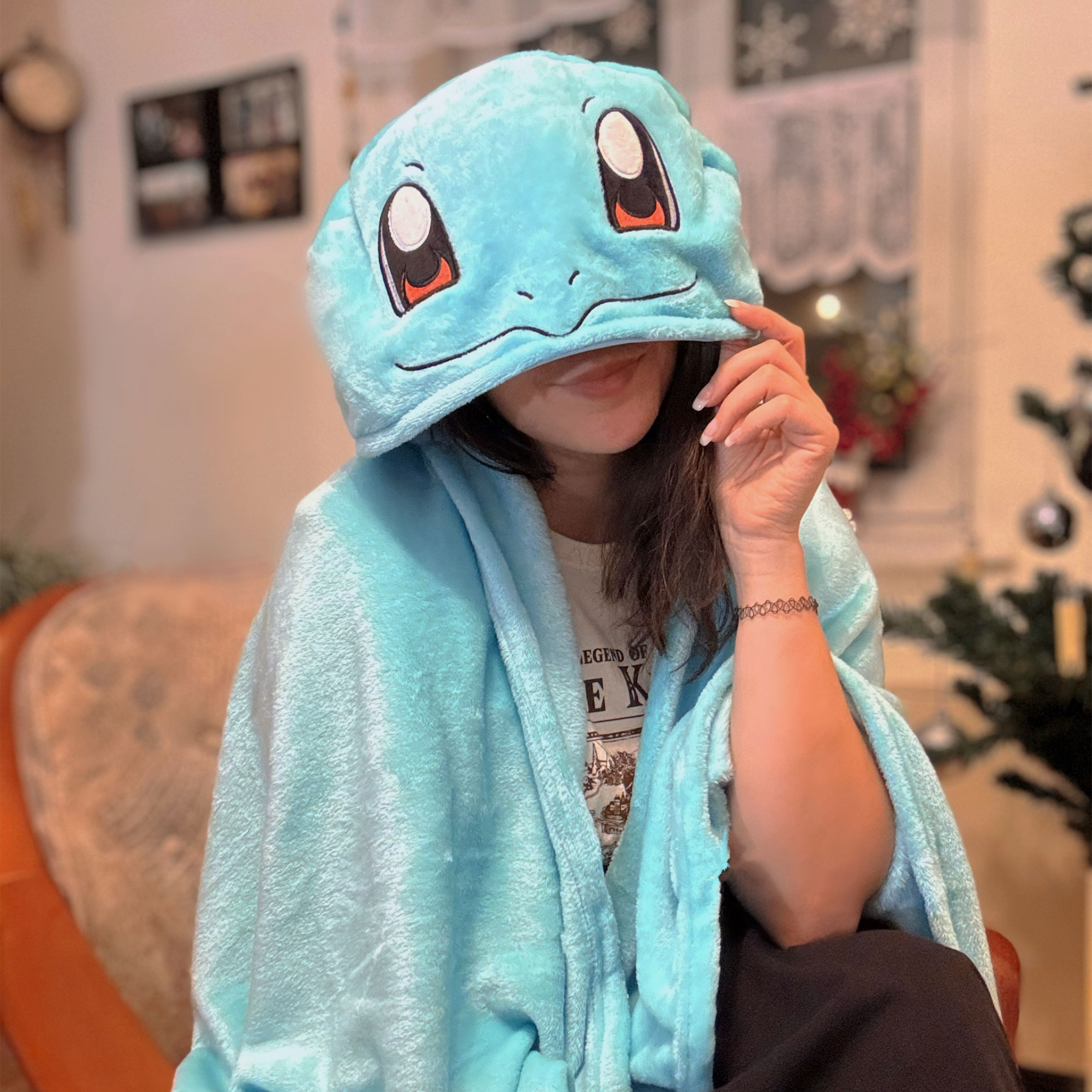 Pokemon - Couverture à capuche Squirtle