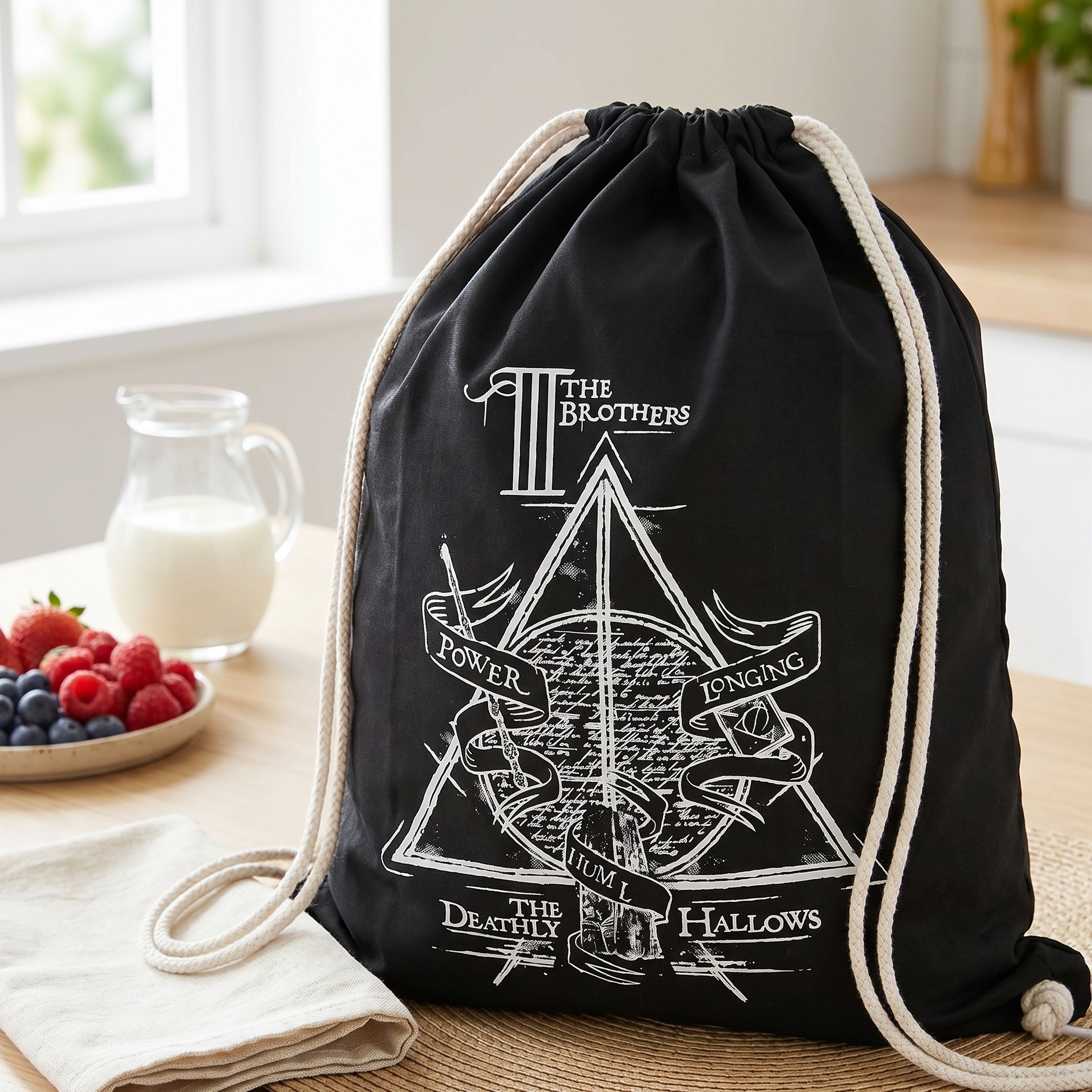 Harry Potter - La Borsa Sportiva dei Tre Fratelli Nera