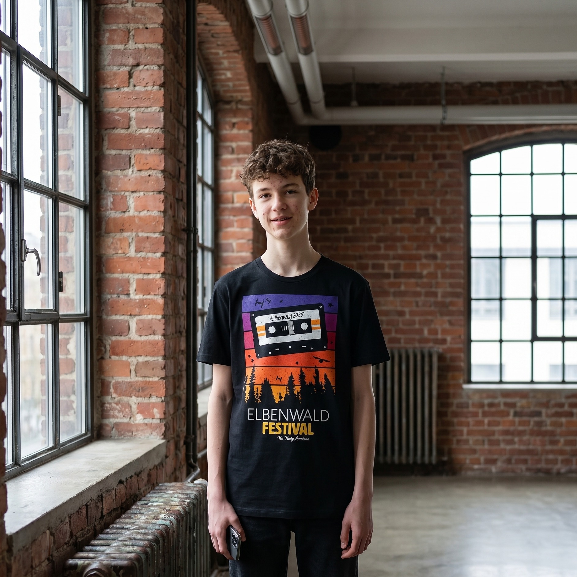 Elbenwald Festival - Tape T-shirt zwart
