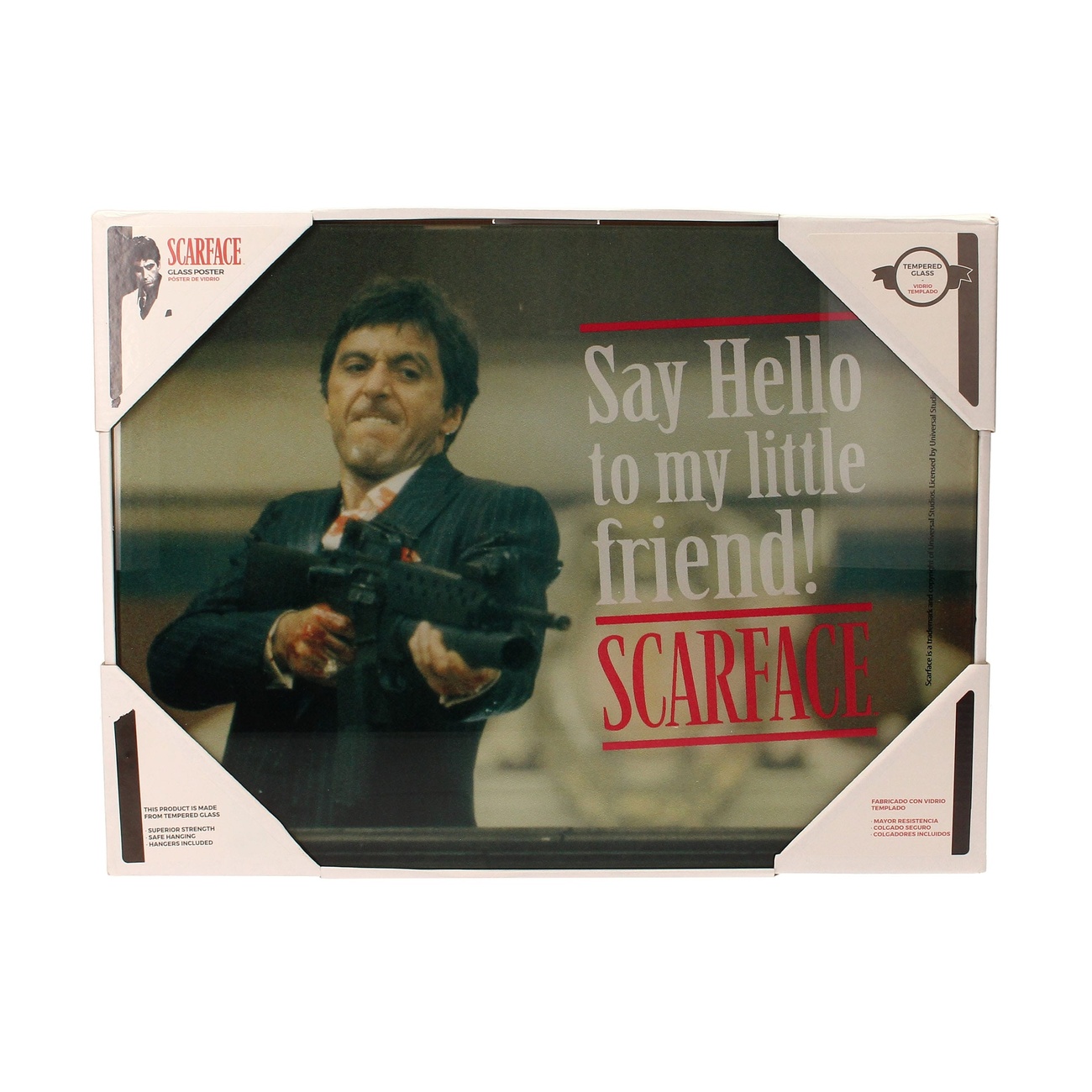 Scarface Plakat szklany Say Hello 40 x 30 cm