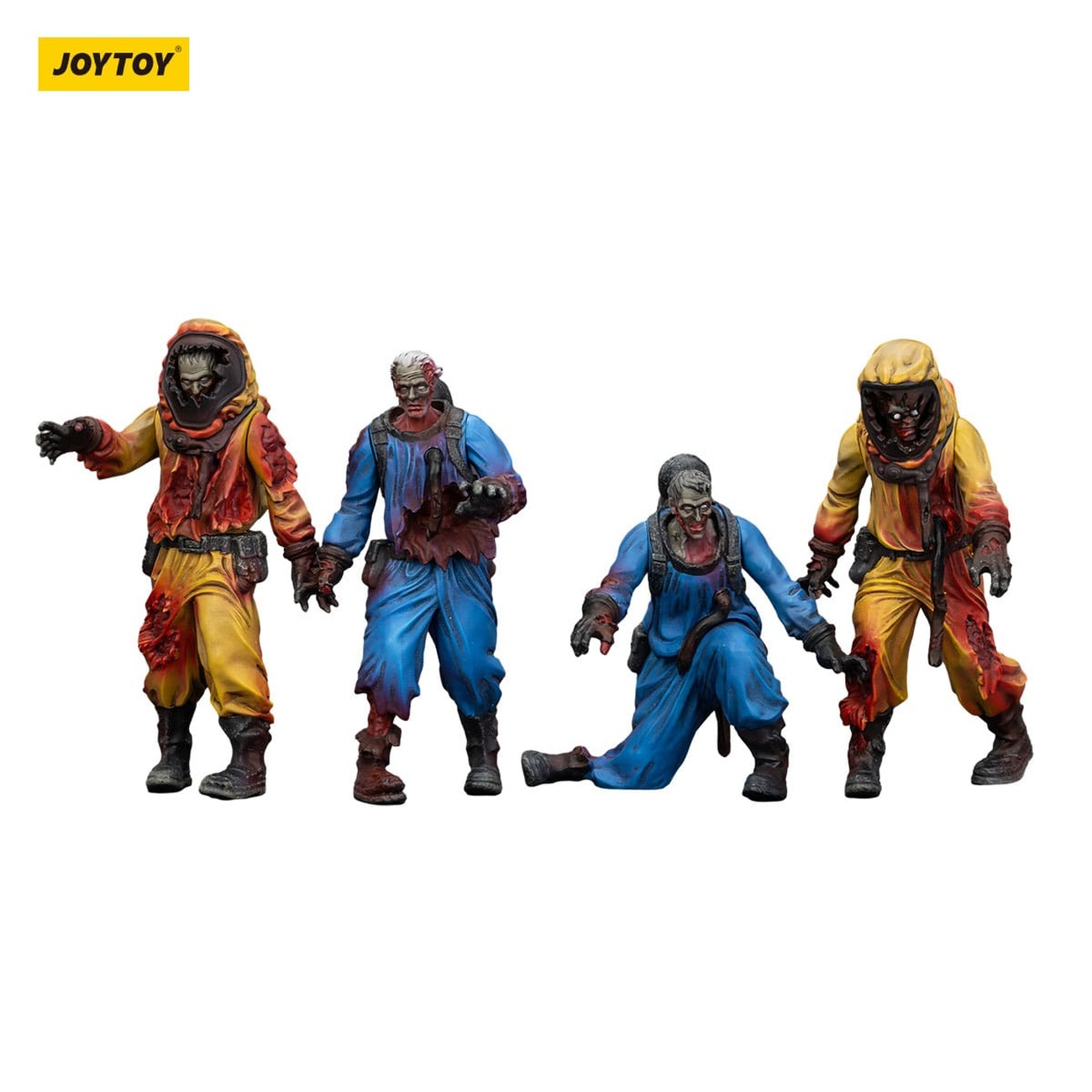 Zombie Dark Source Actionfigurer 4-pack Biochemical Lab Team 8 cm