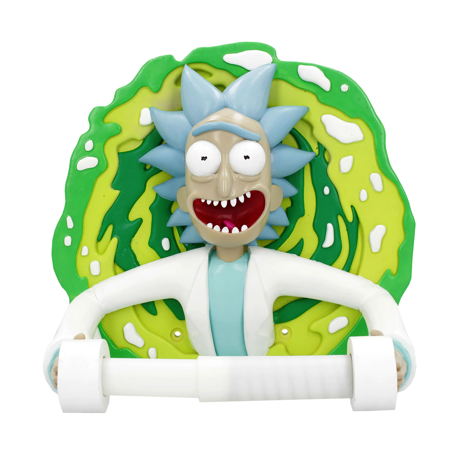 Rick and Morty - Rick avec porte-papier toilette Portal