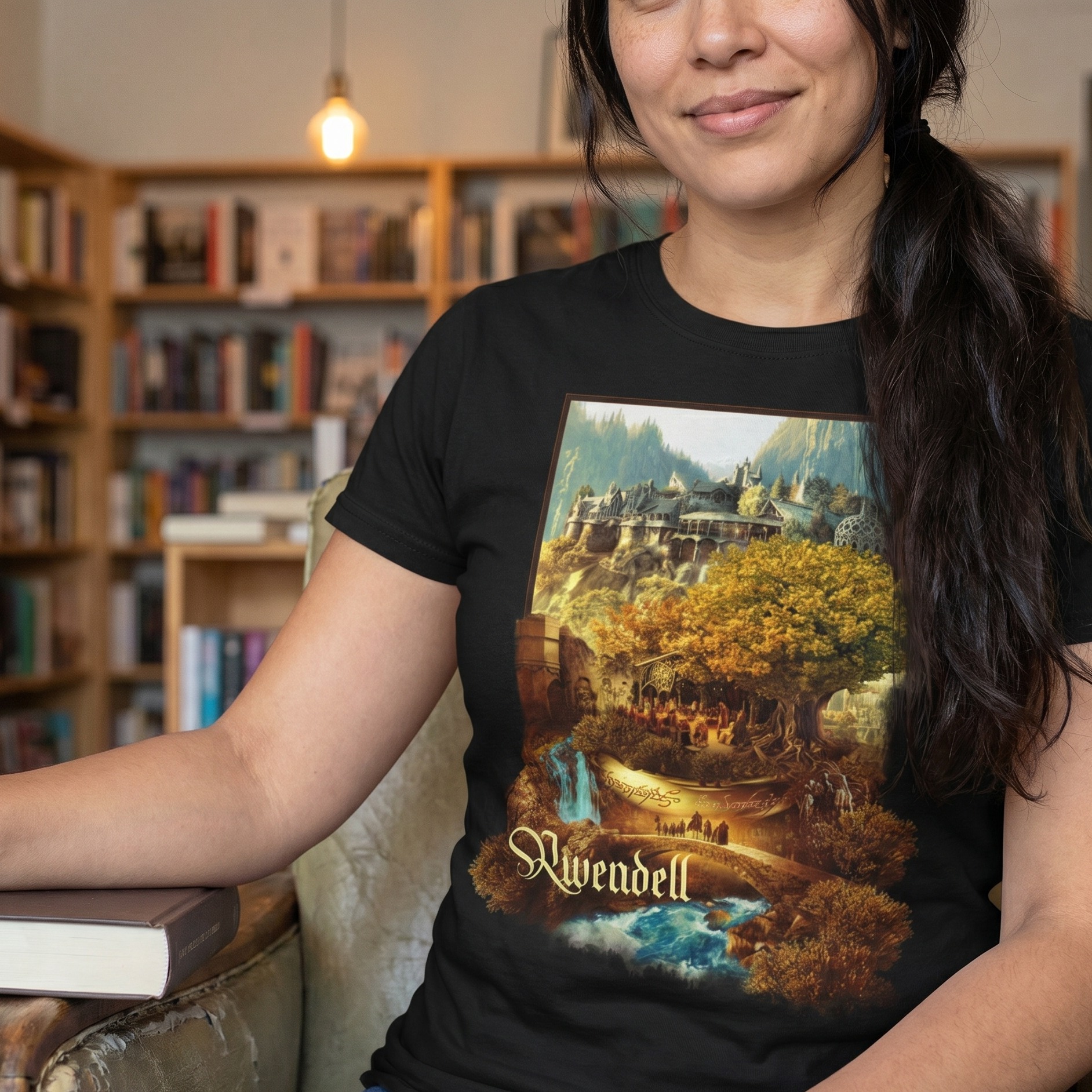 Rivendell T-Shirt Black - The Lord of the Rings