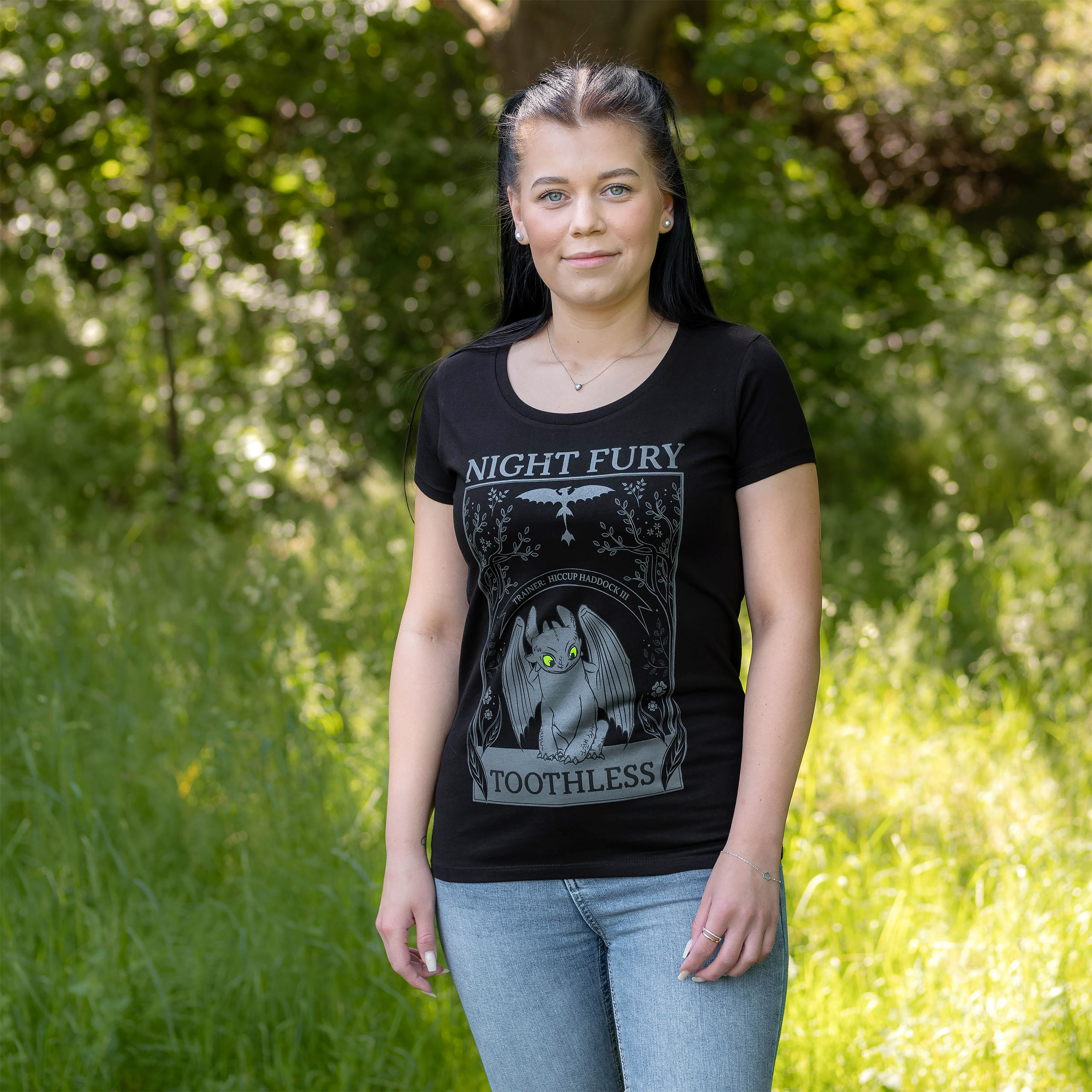 Hoe Tem Je Een Draak - Night Fury Dames T-Shirt Zwart