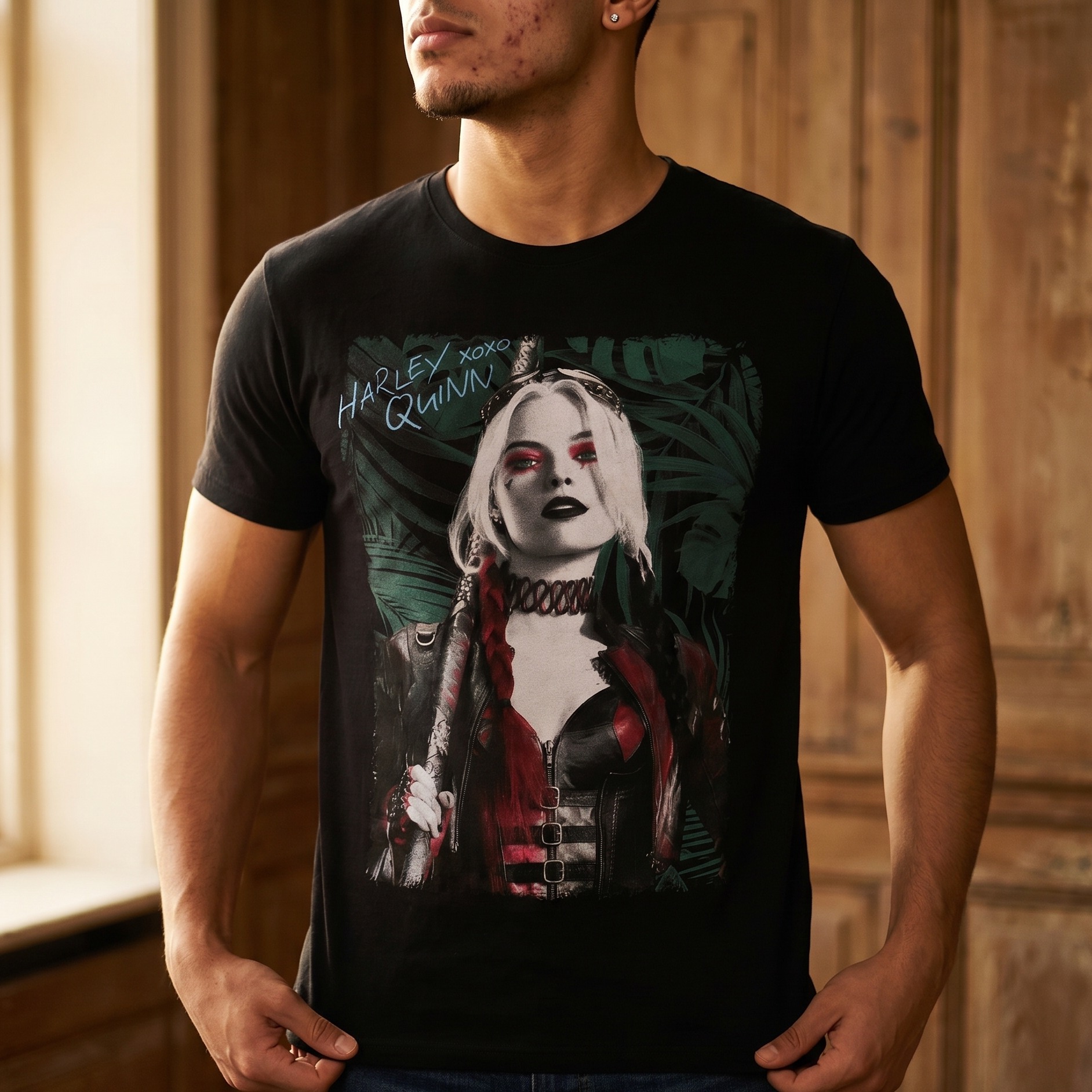 T-shirt nera di Harley Quinn - The Suicide Squad