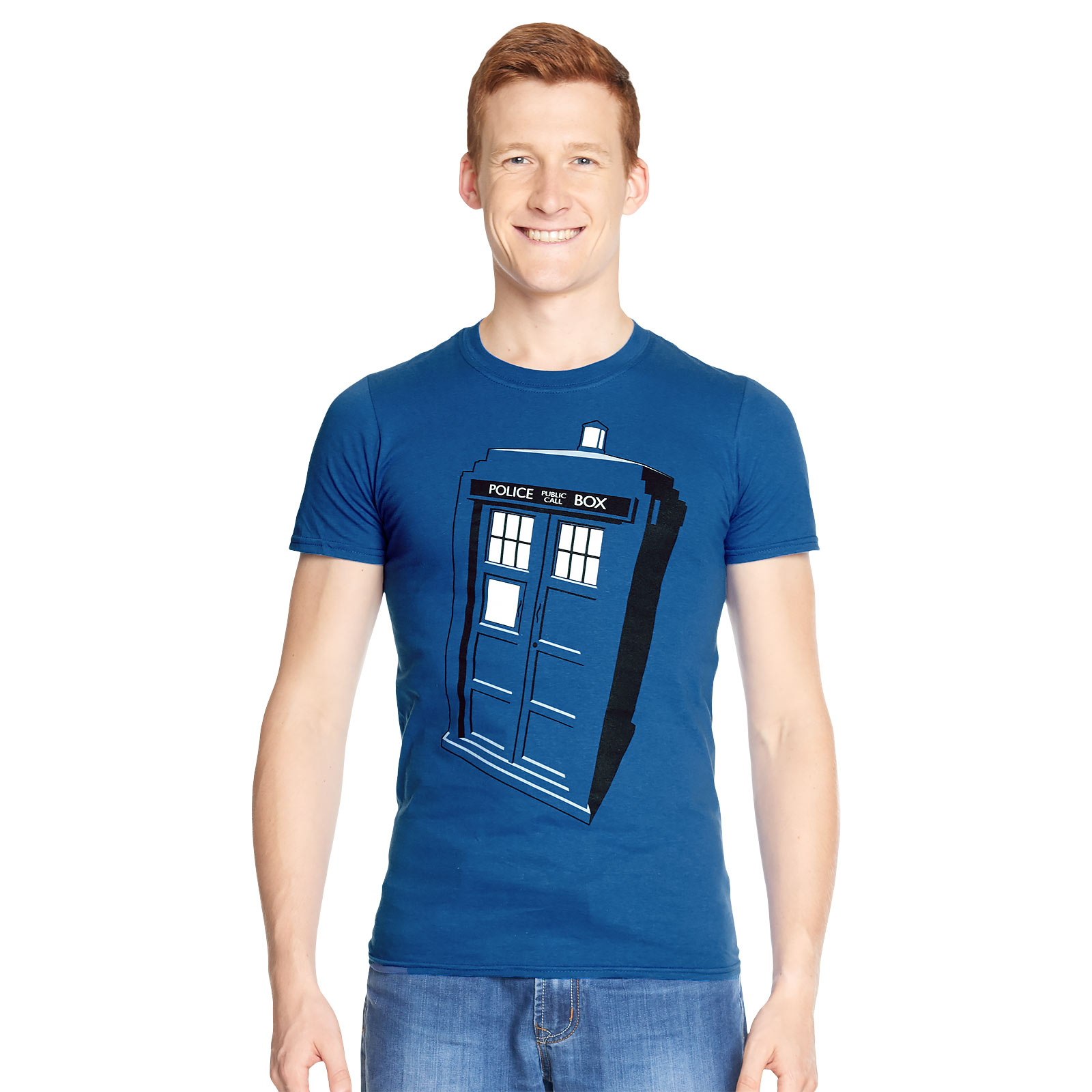 Doctor Who - Tardis Police Box T-Shirt blau