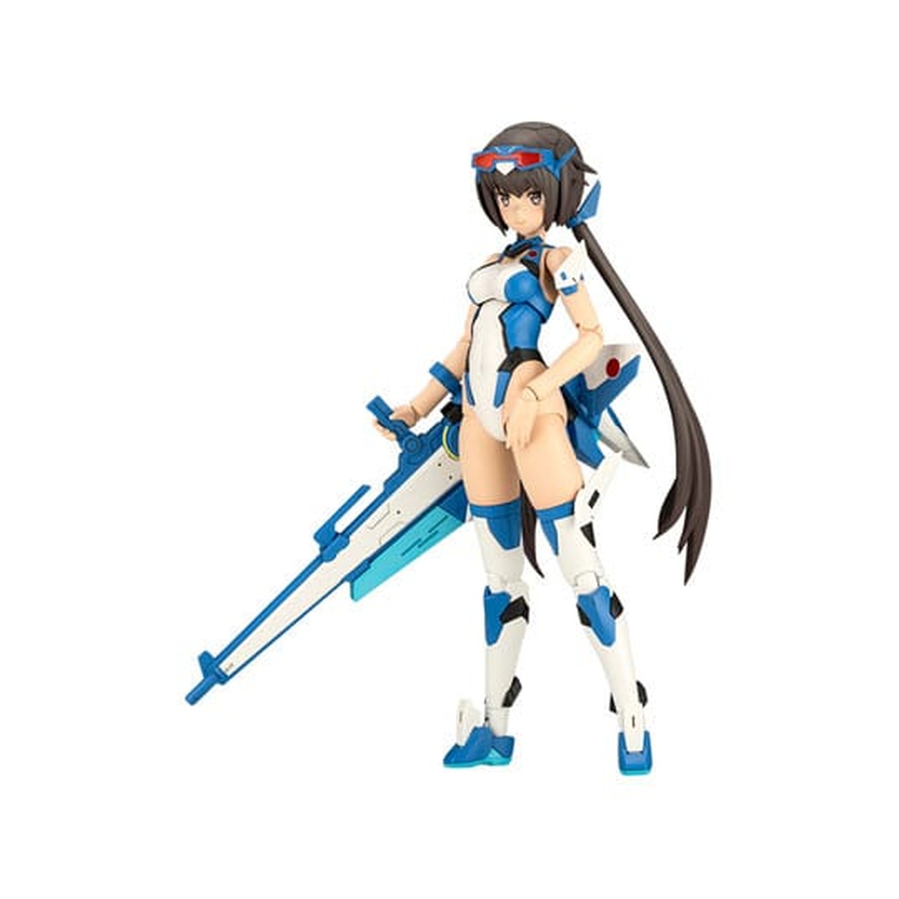 Frame Arms Girl Model Kit Figure Stylet Swimsuit Blue Impulse Color Version