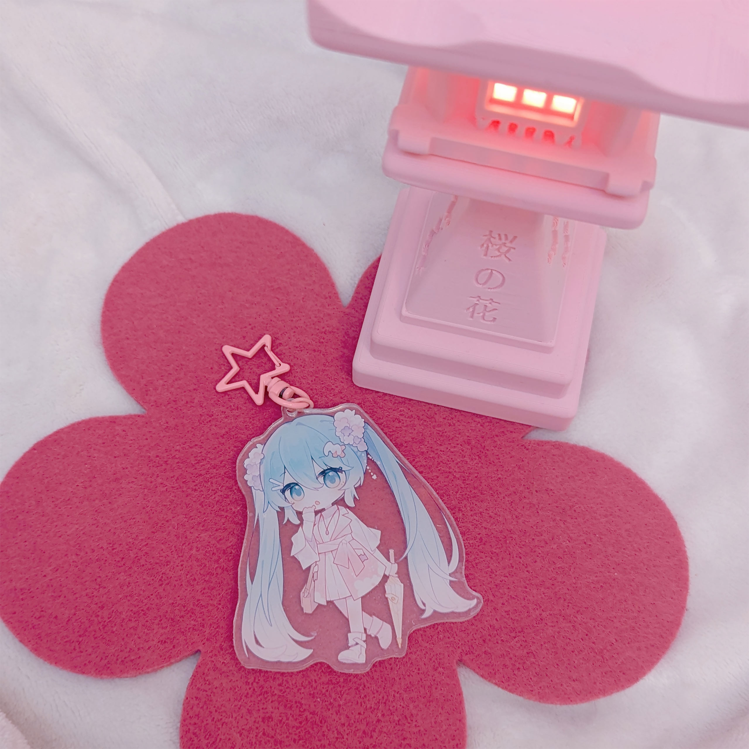 Hatsune Miku - Kawaii Summer Time Porte-clés en Acrylique