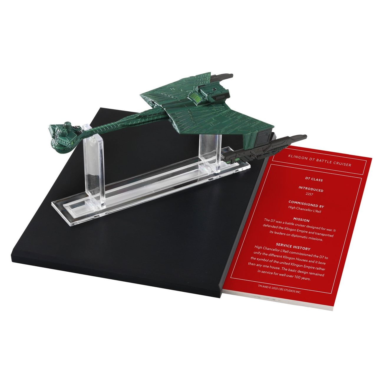 Star Trek Library Die-Cast Klingon D7 Battle Cruiser 10 cm