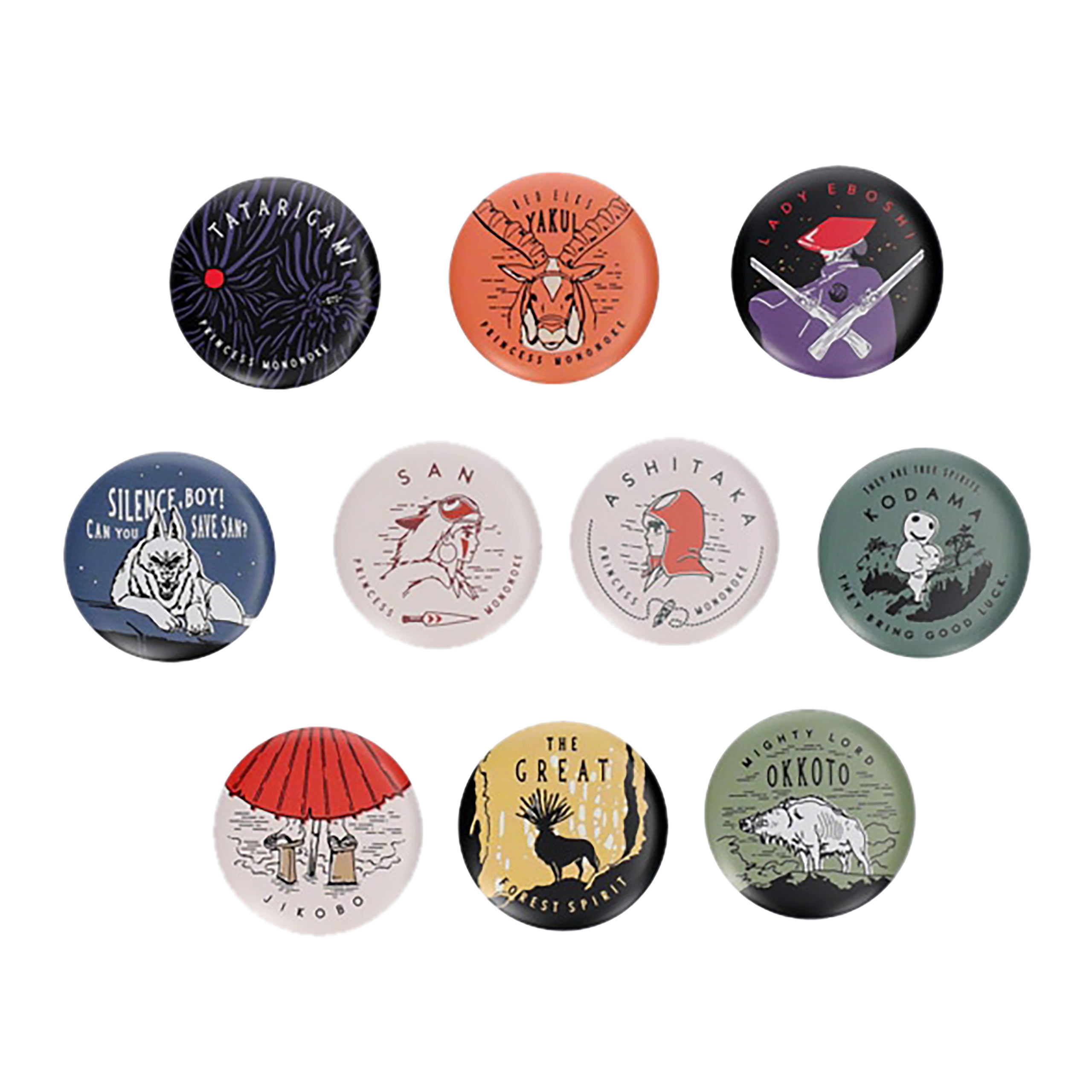 Prinzessin Mononoke Mystery Button