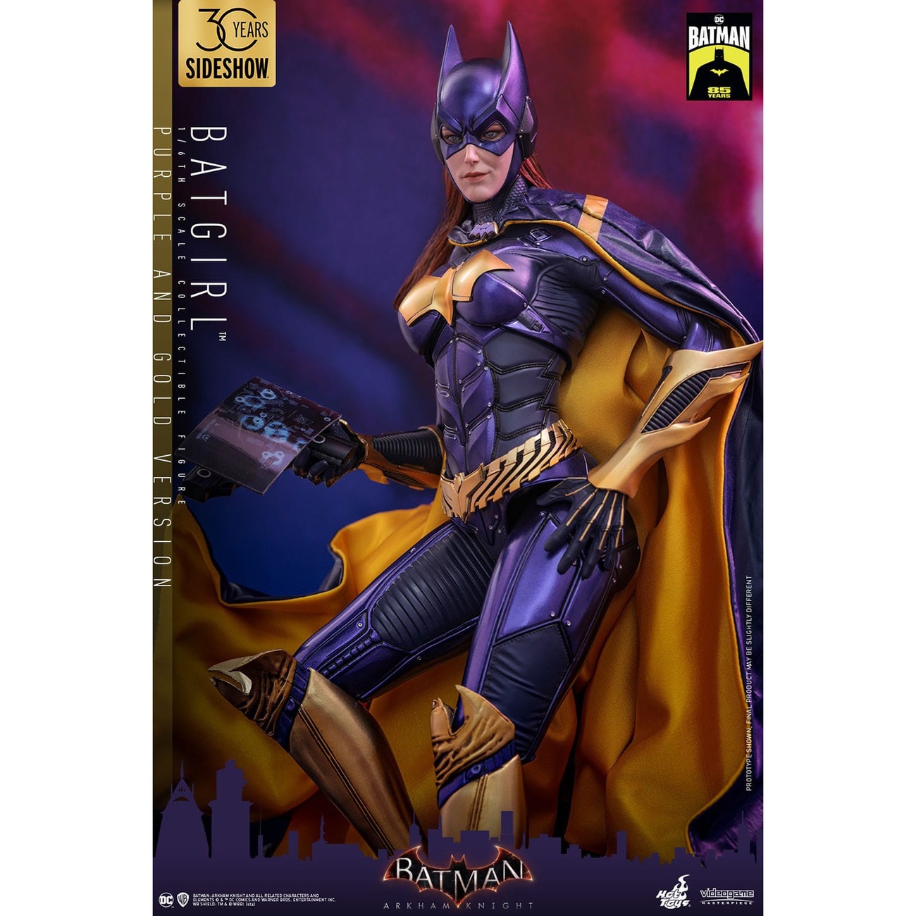 Batman Arkham Knight Videogame Masterpiece action figure 1/6 Batgirl (Purple and Gold Version) Exclusive 30 cm