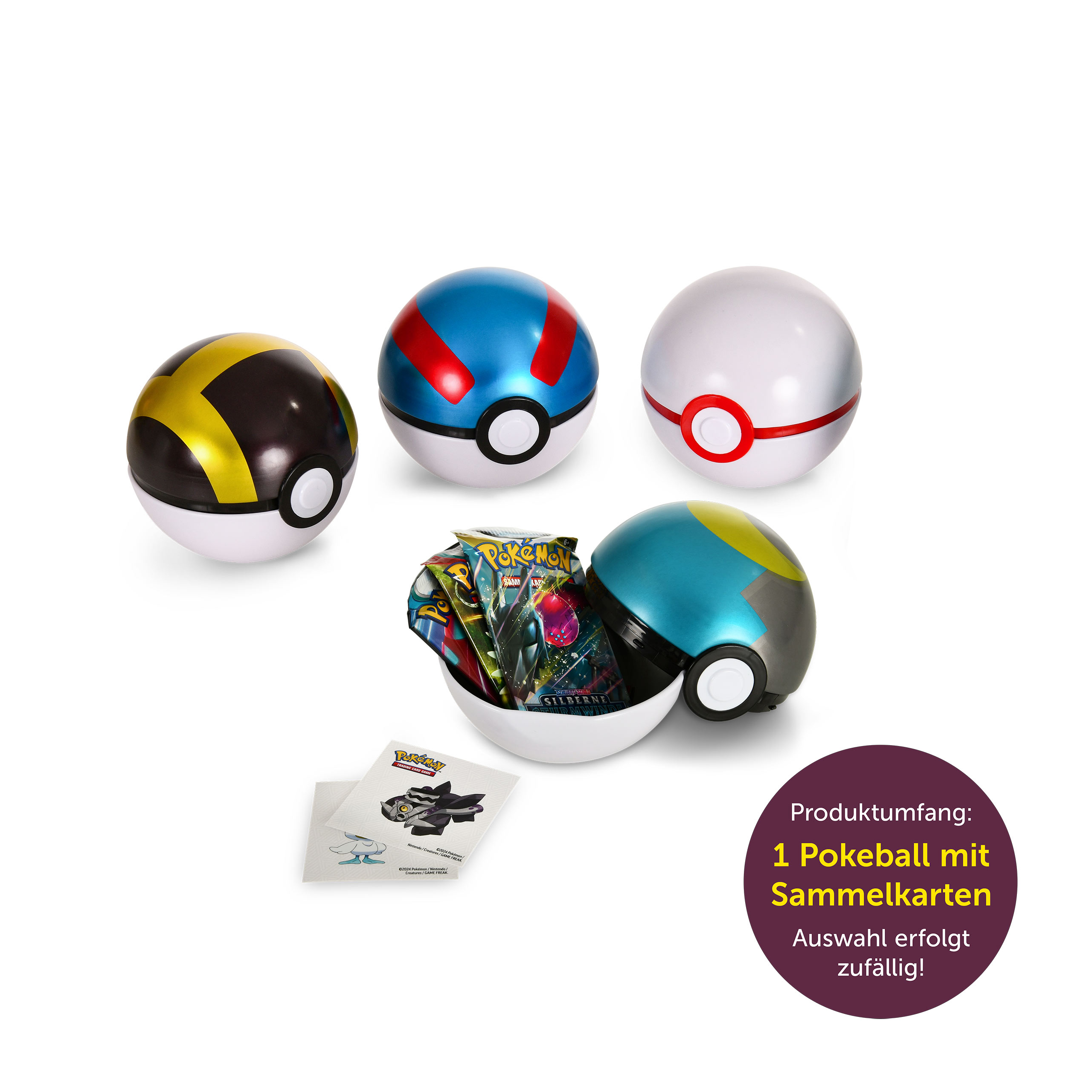 Pokemon - Mystery Pokeball Cartes Boîte en Métal Automne 2024