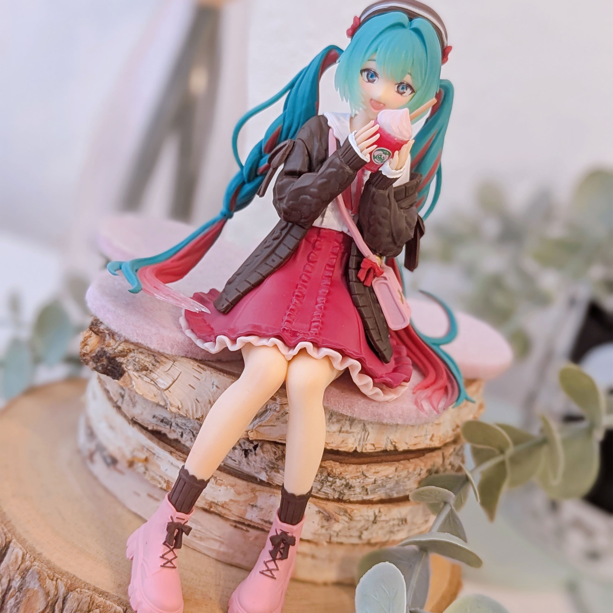 Hatsune Miku - Autumn Date Pink Noodle Stopper Figuur