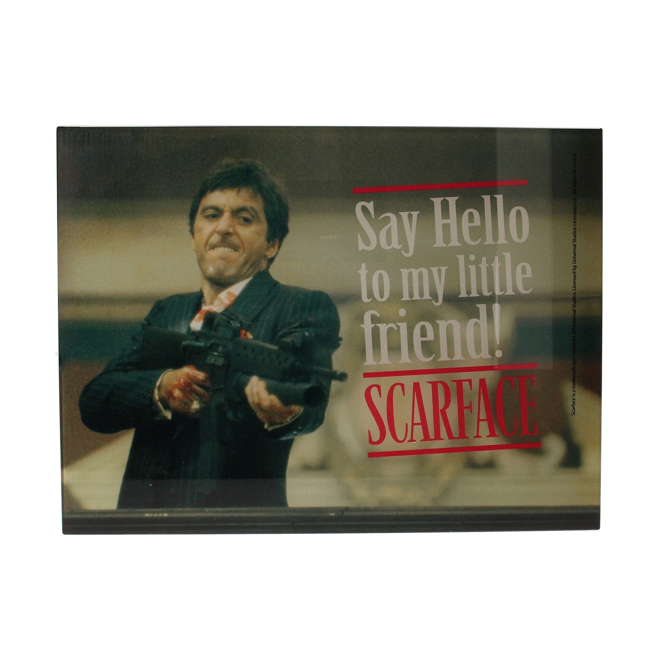Scarface Plakat szklany Say Hello 40 x 30 cm