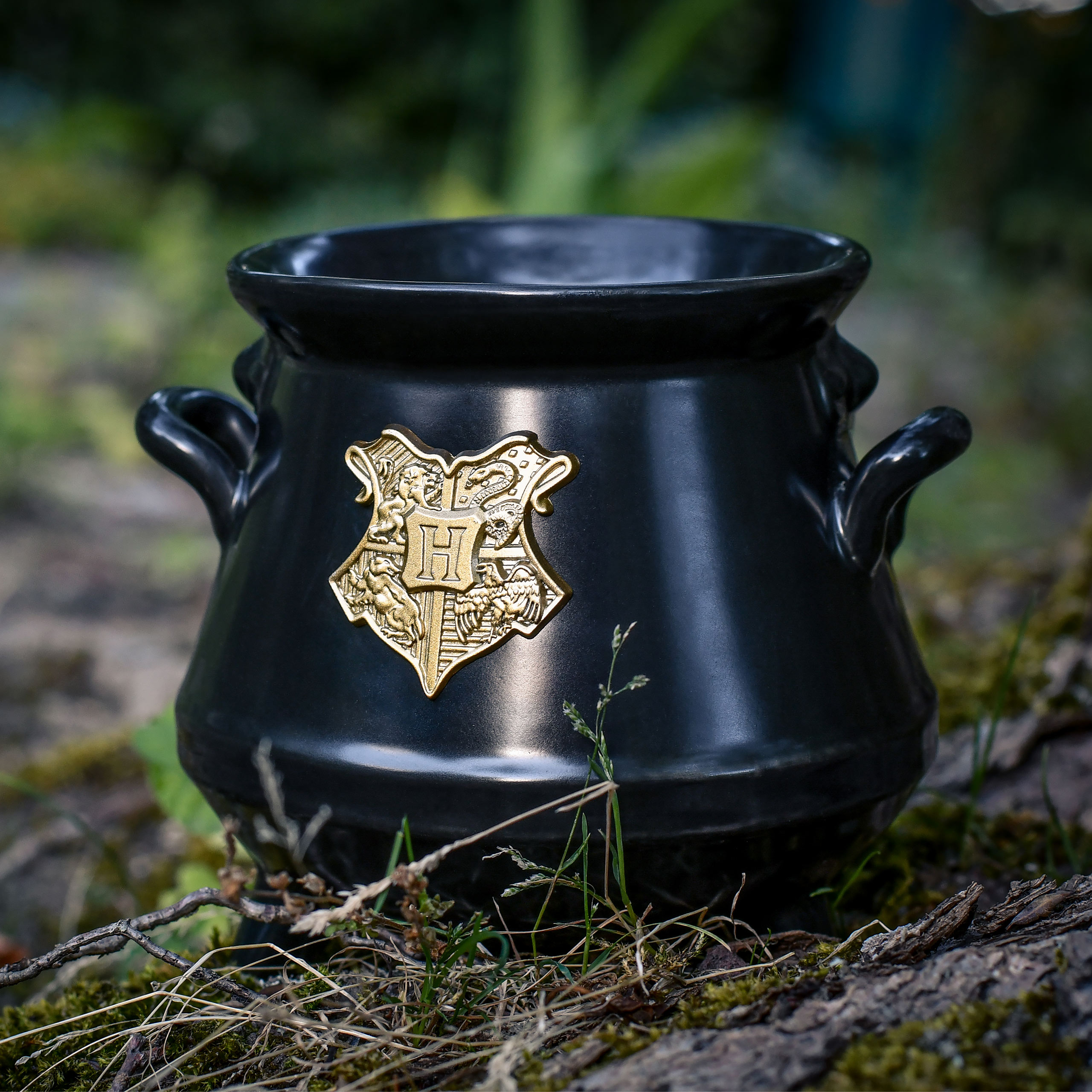 Harry Potter - Hogwarts Wappen Kessel 3D Tasse schwarz