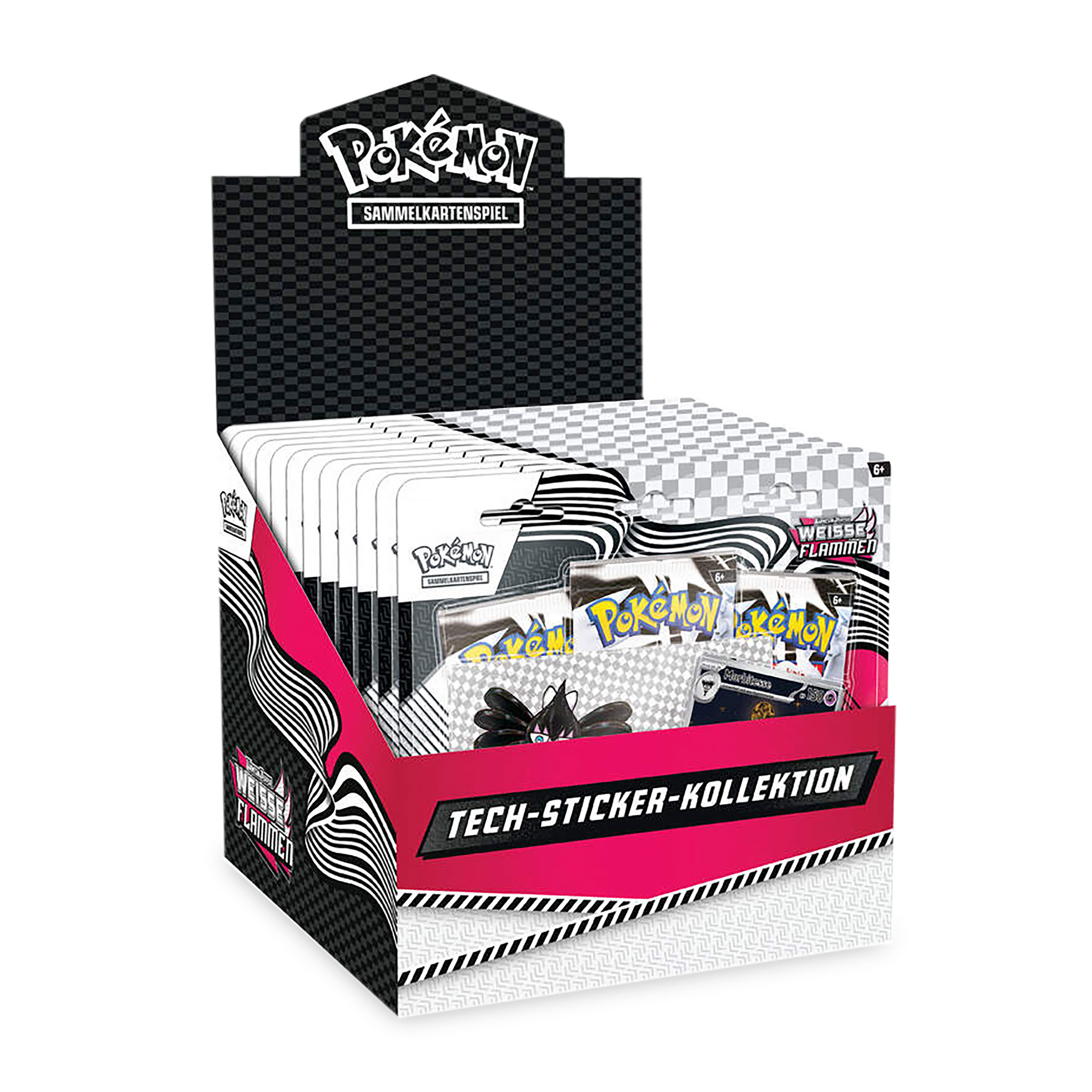 Pokemon - Collection d'autocollants tech Flammes Blanches Écarlate & Violet
